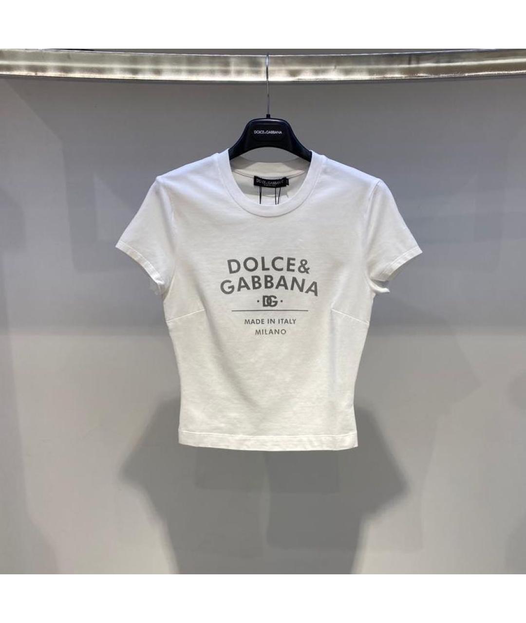 DOLCE&GABBANA Белая футболка, фото 2