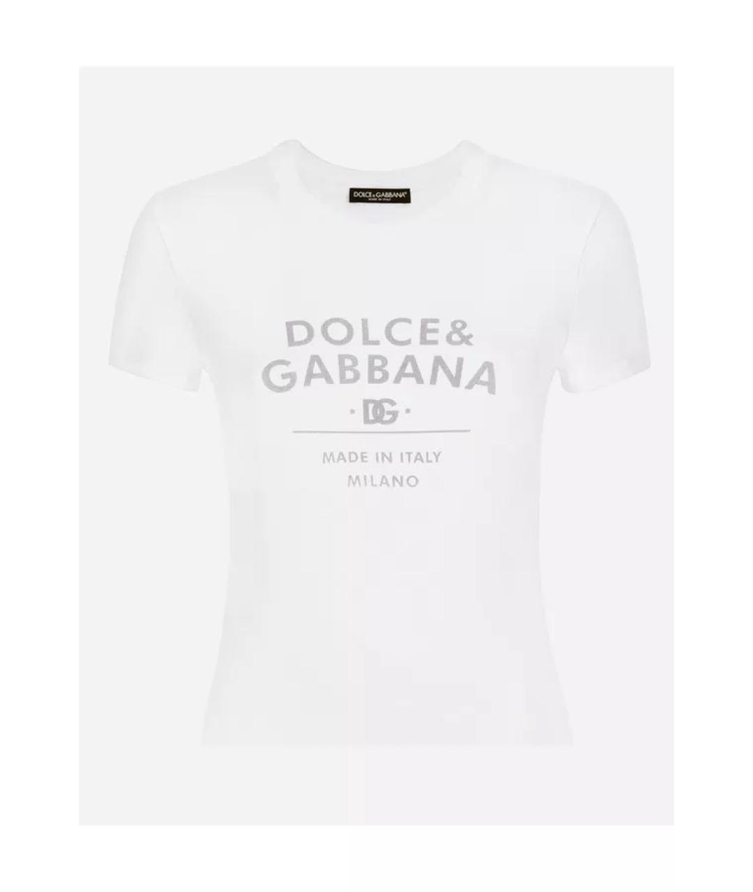 DOLCE&GABBANA Белая футболка, фото 4