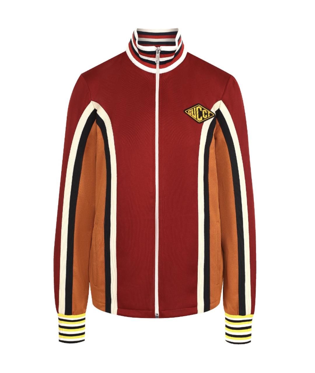 GUCCI Бордовая спортивная куртка, фото 1