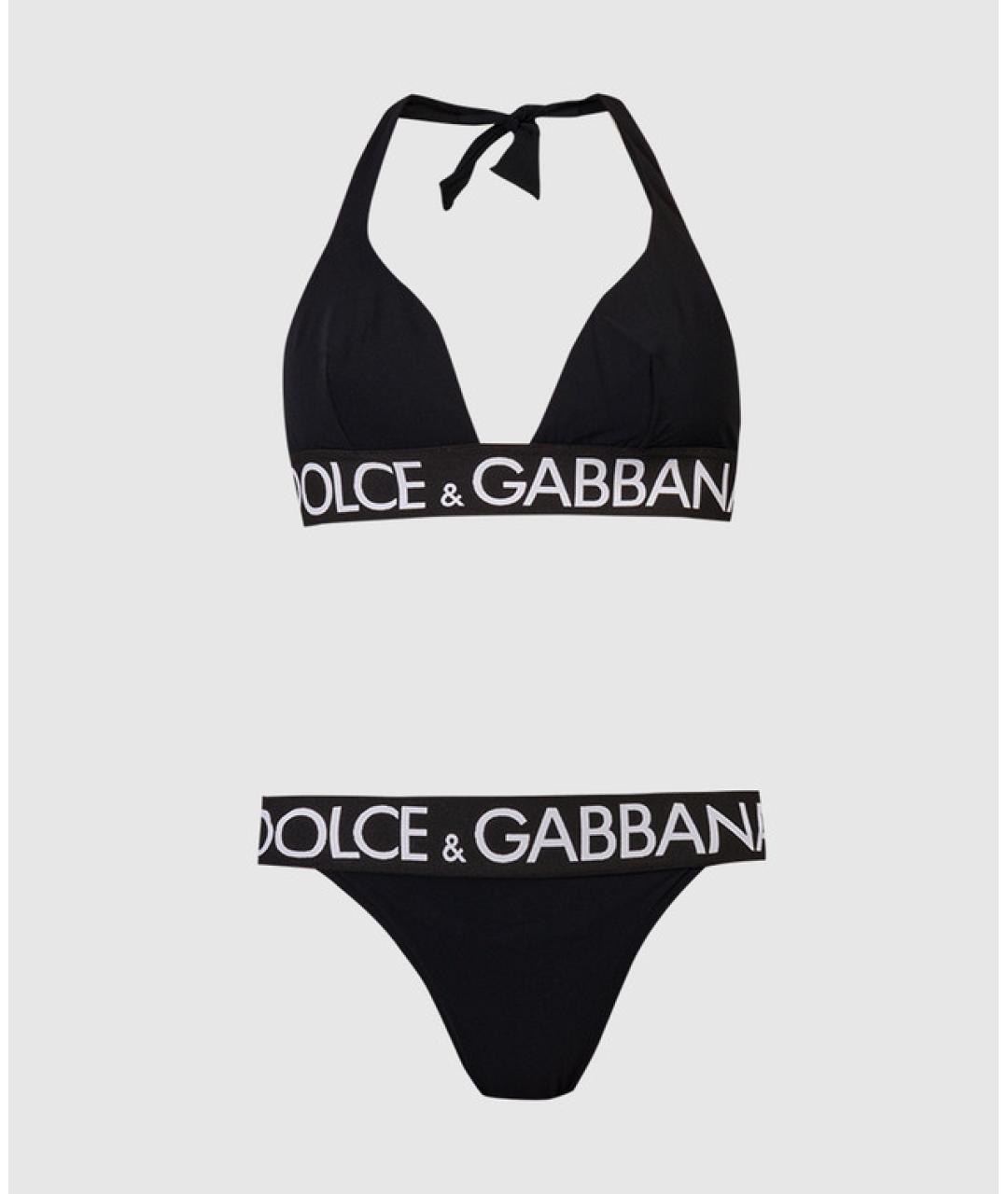 DOLCE&GABBANA Черный купальник, фото 4
