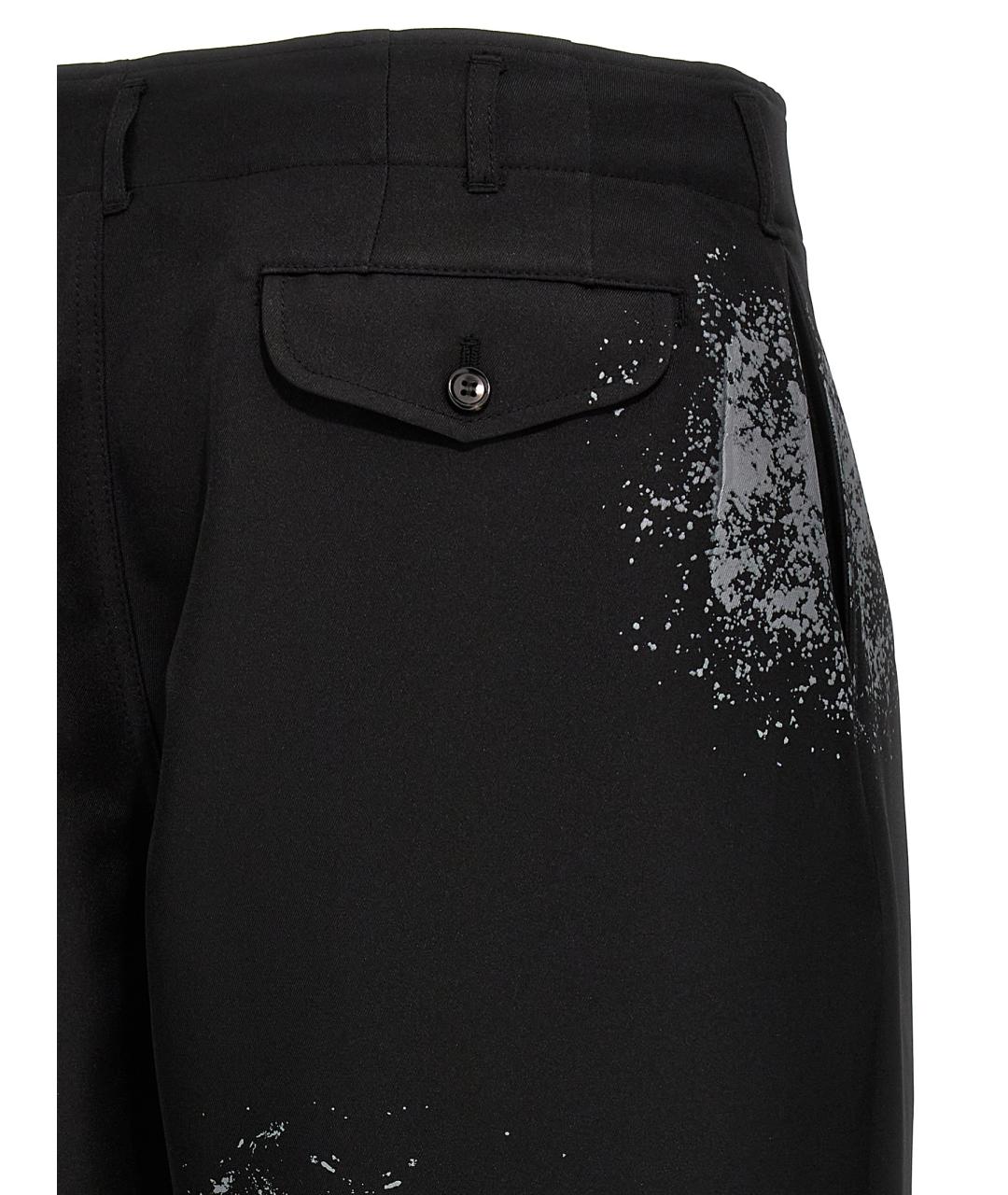 COMME DES GARÇONS SHIRT Черные полиэстеровые повседневные брюки, фото 4