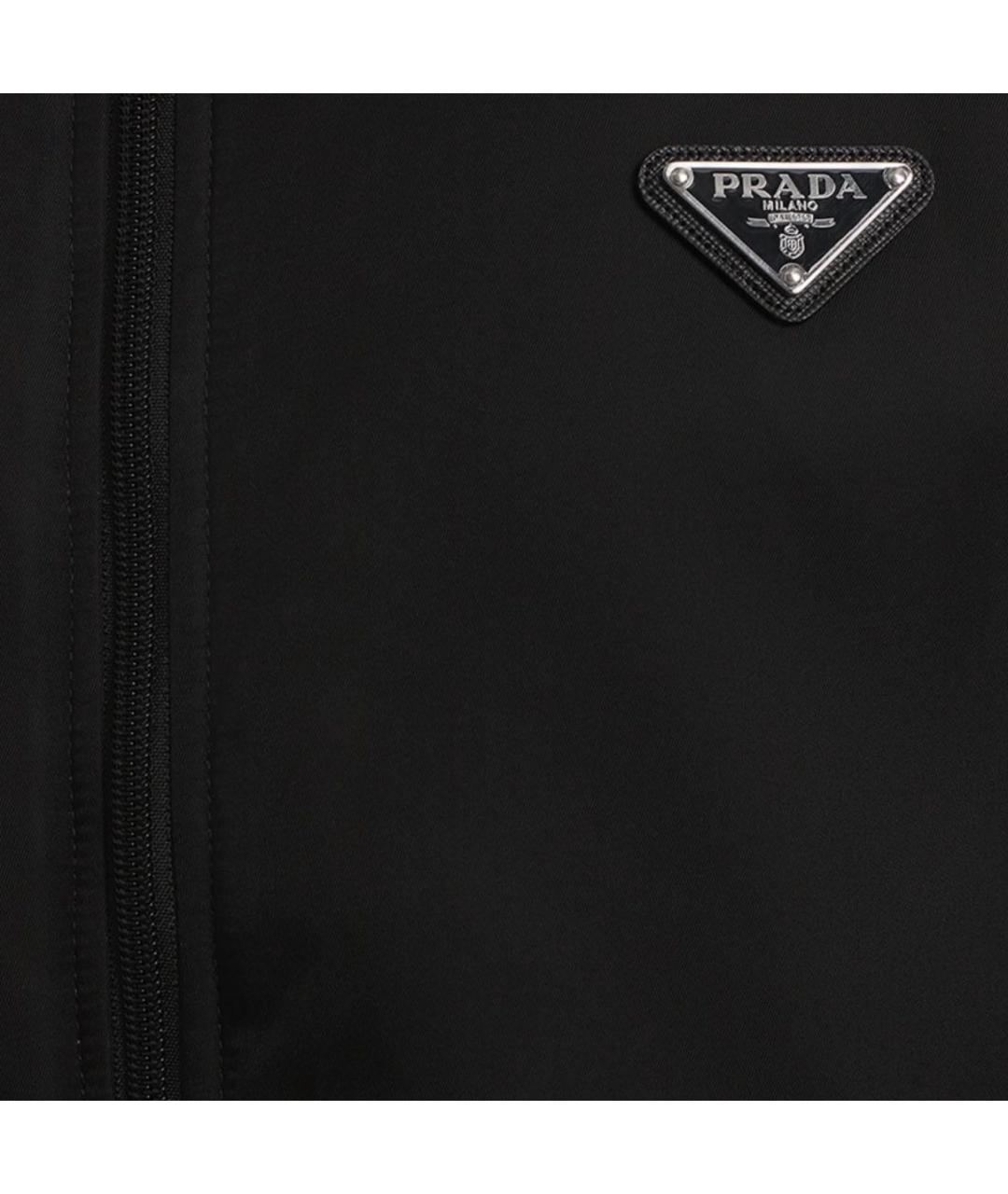 PRADA Черная полиамидовая куртка, фото 3