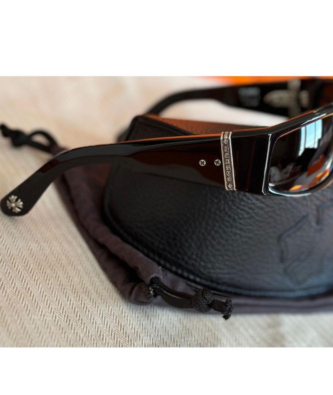CHROME HEARTS Черные пластиковые солнцезащитные очки, фото 2