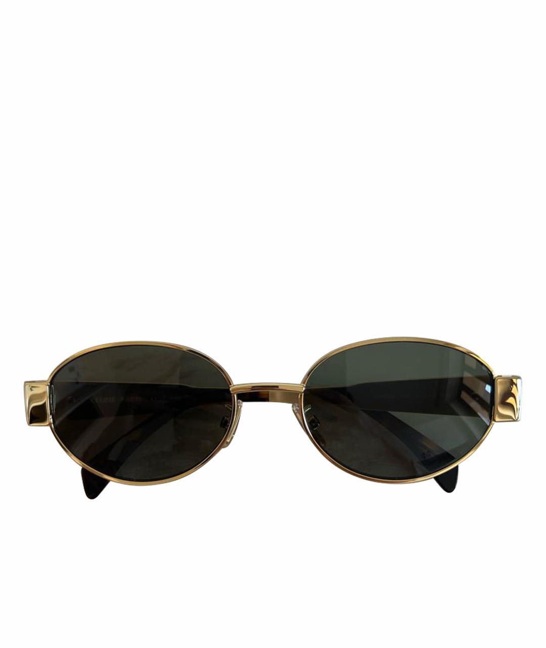 CELINE PRE-OWNED Черные металлические солнцезащитные очки, фото 1