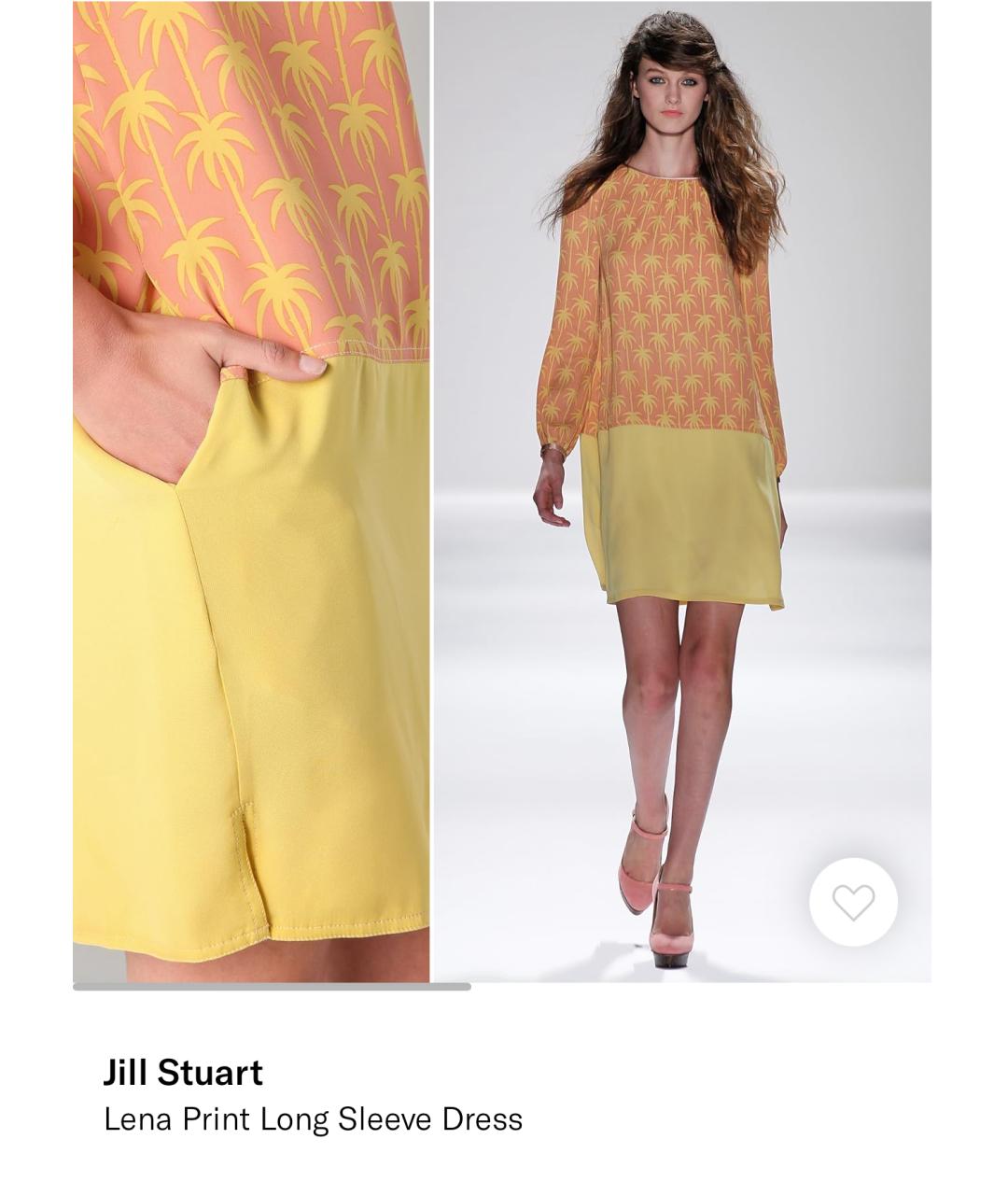 Jill stuart yellow dress best sale