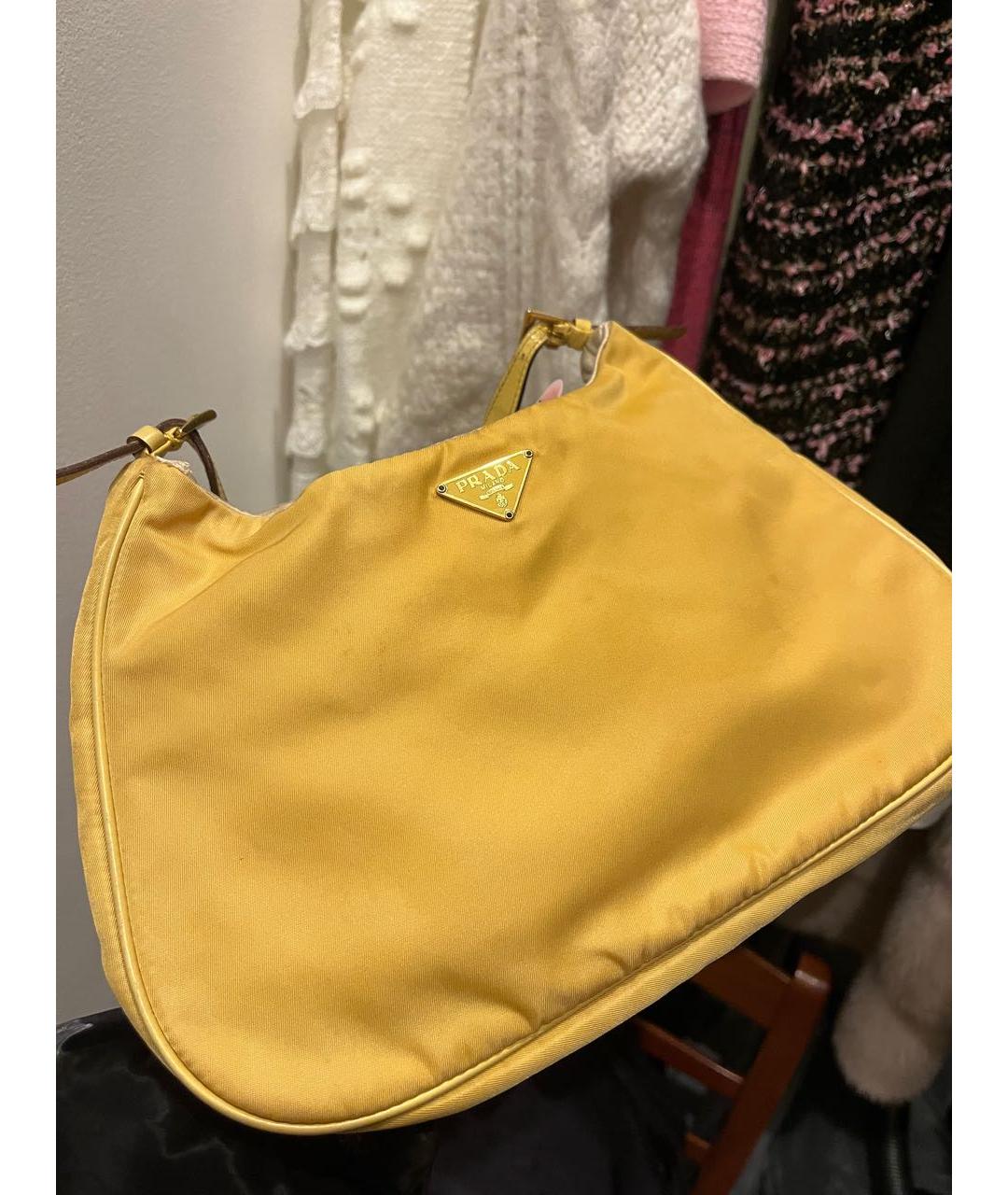 PRADA Желтая сумка через плечо, фото 2