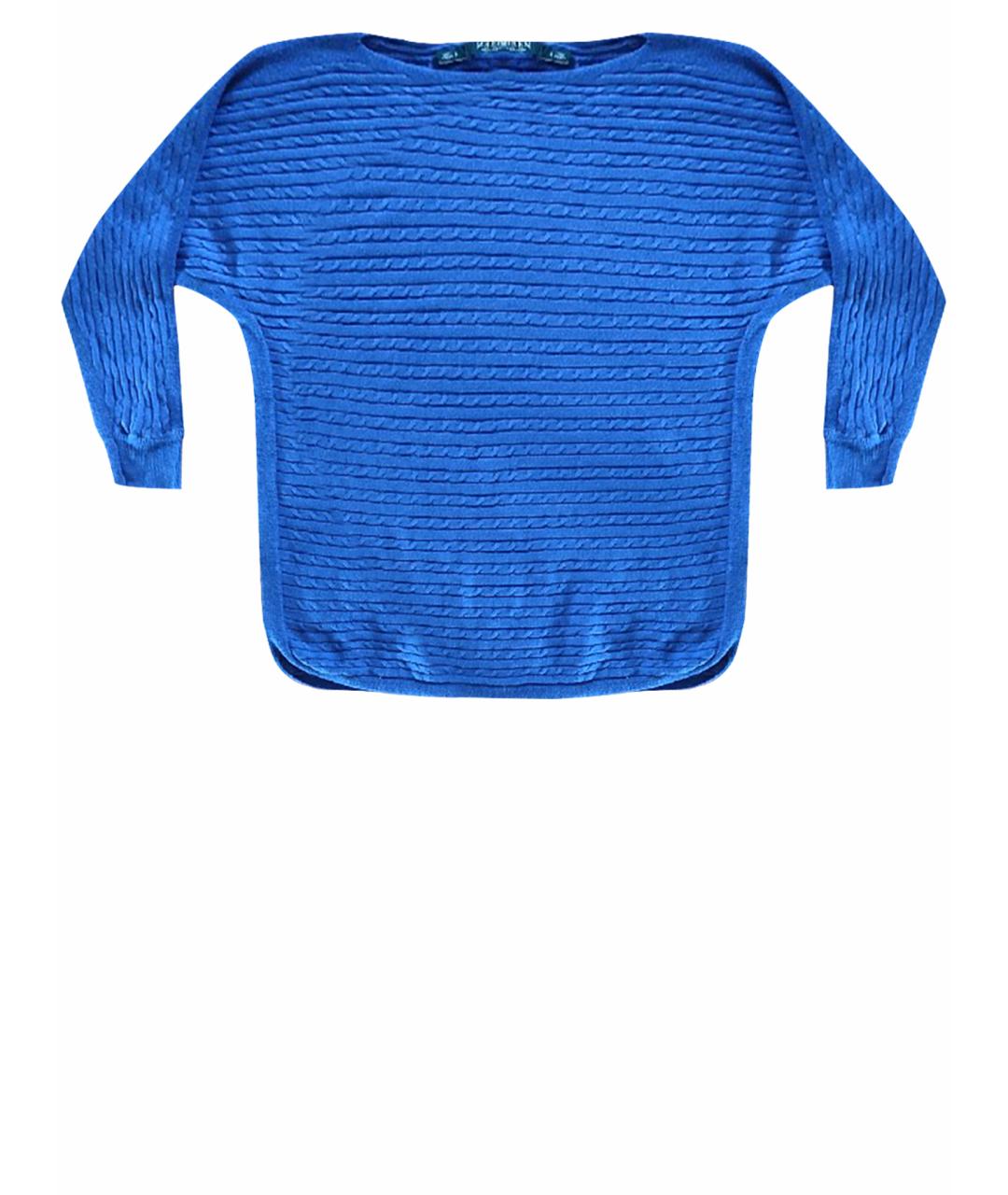 RALPH LAUREN Синий шелковый джемпер / свитер, фото 1