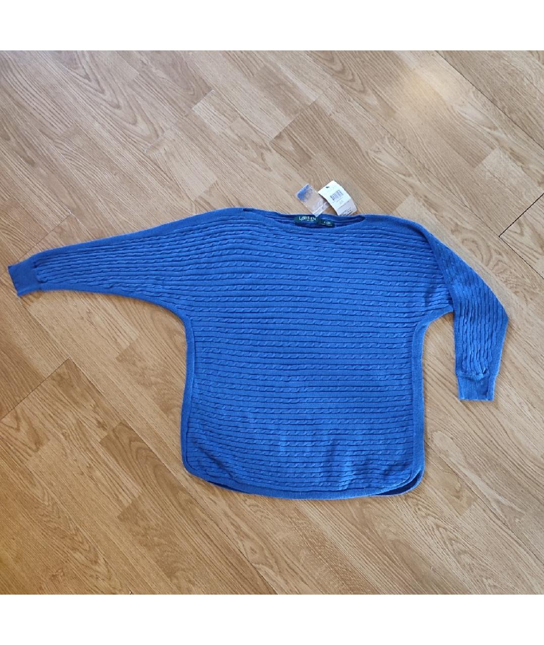 RALPH LAUREN Синий шелковый джемпер / свитер, фото 10