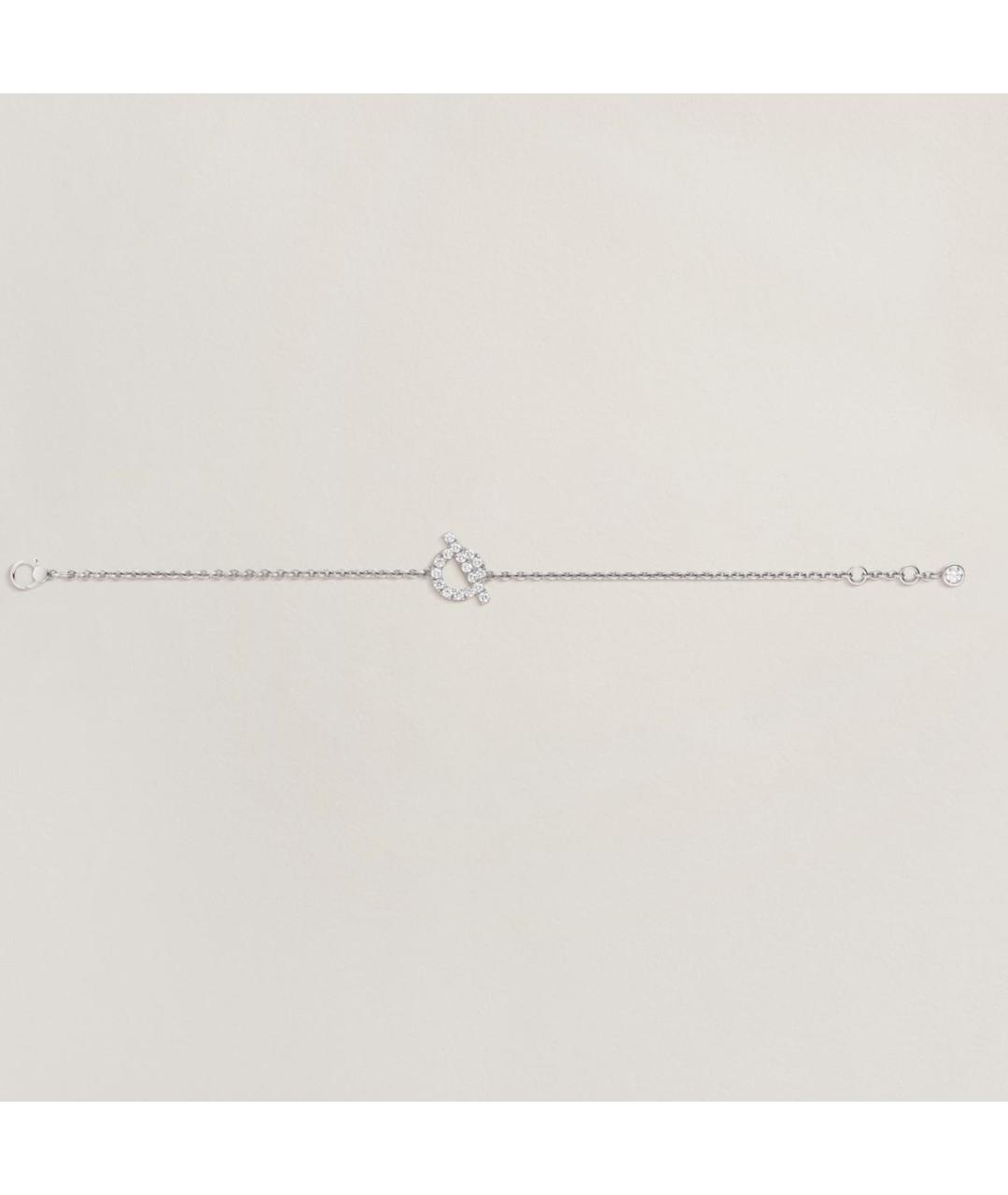 HERMES PRE-OWNED Серебрянный браслет из белого золота, фото 5
