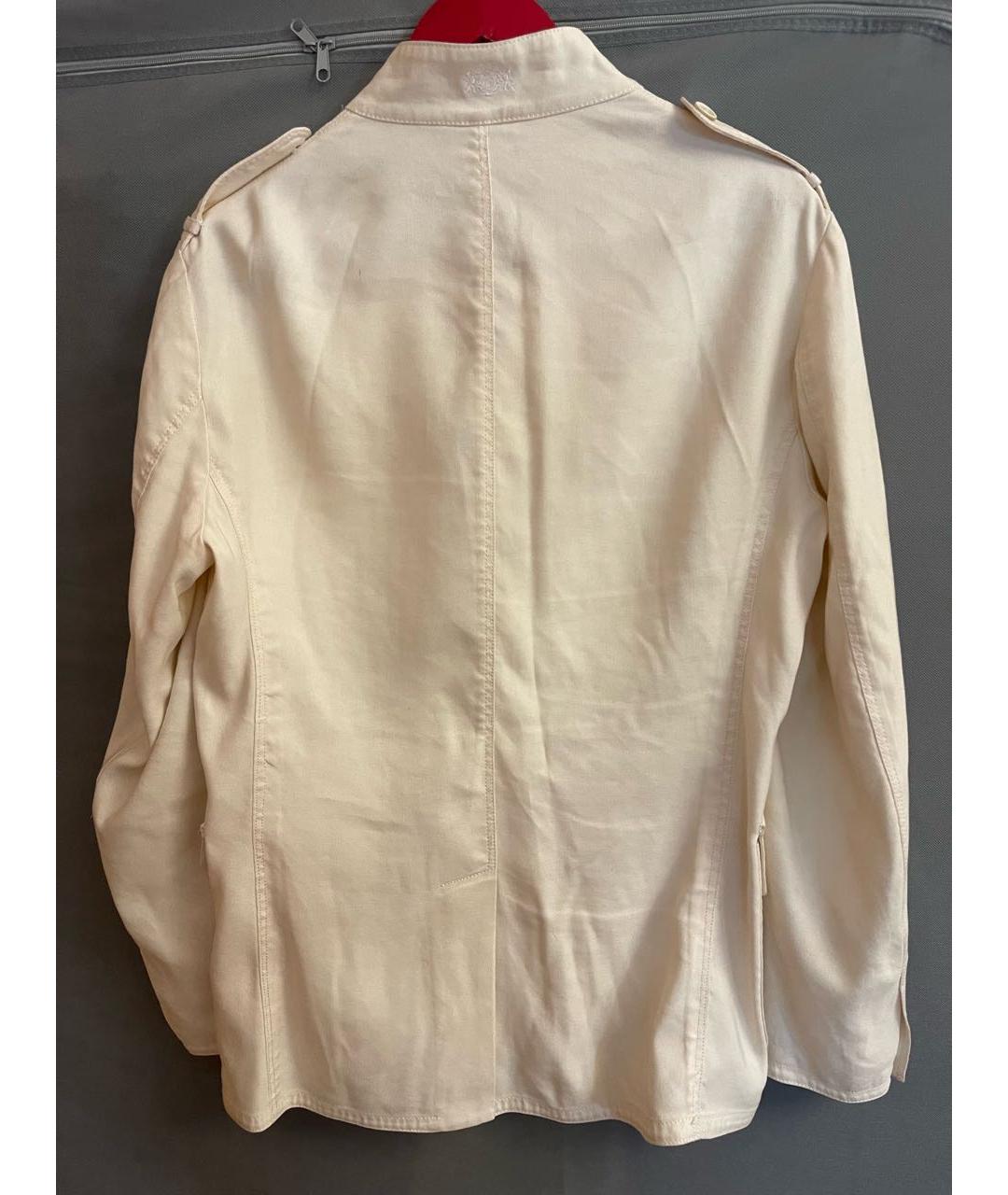 BRIONI Белый хлопковый пиджак, фото 4