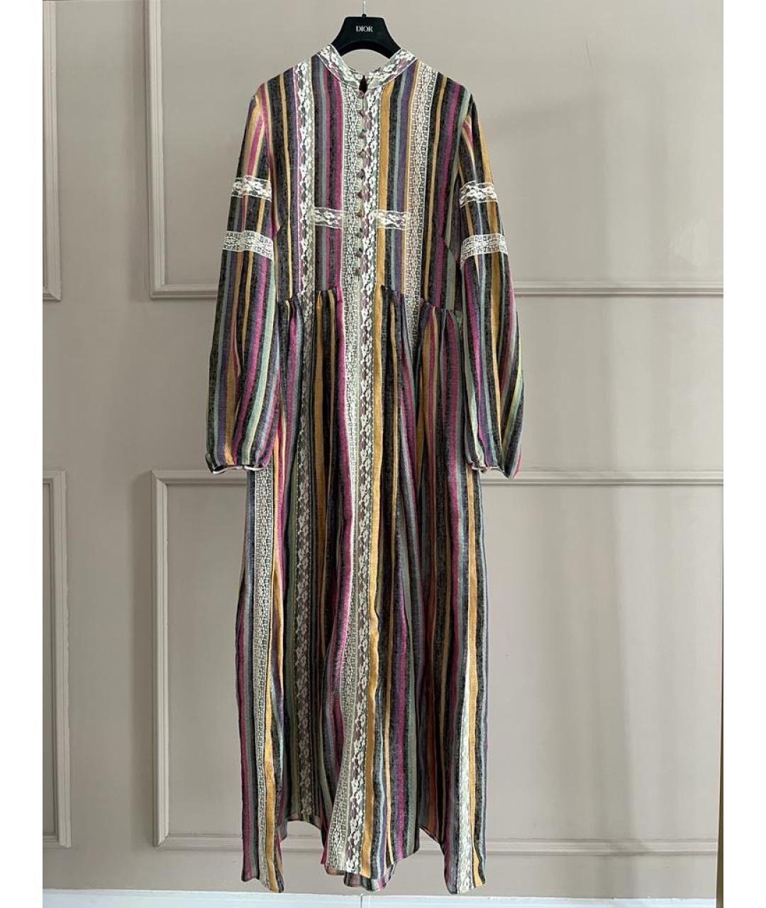 CHRISTIAN DIOR PRE-OWNED Льняное повседневное платье, фото 9