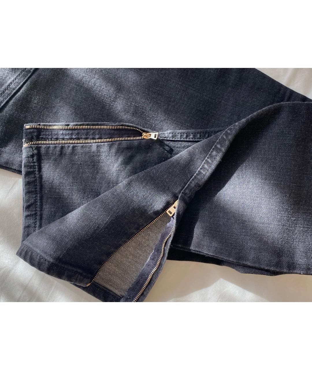VALENTINO Черные хлопковые джинсы слим, фото 3