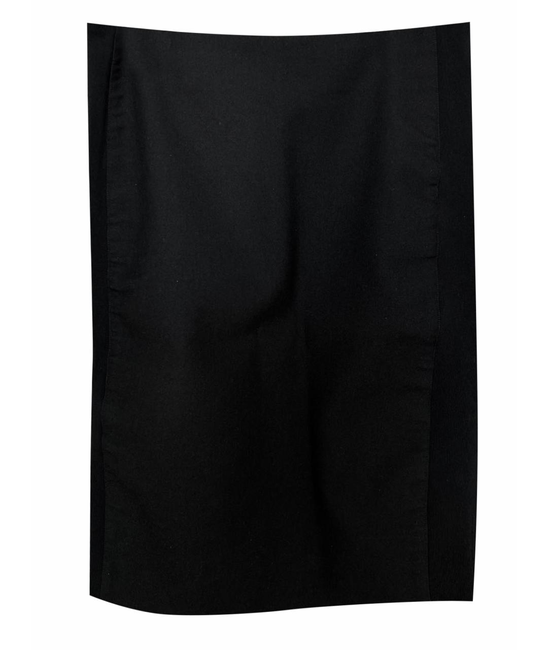 BALENCIAGA Черная полиэстеровая юбка миди, фото 1
