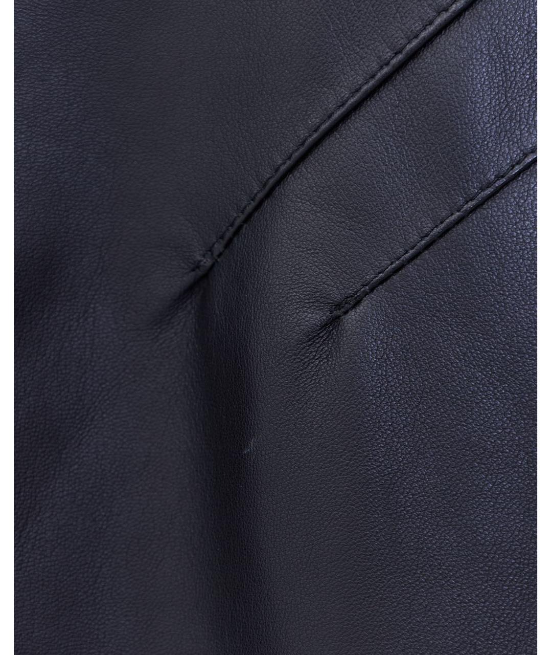 MANOKHI Черный кожаный сарафан, фото 6