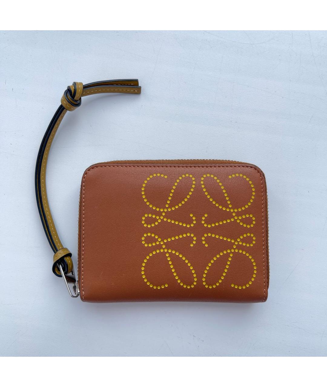 LOEWE Коричневый кожаный кошелек, фото 6