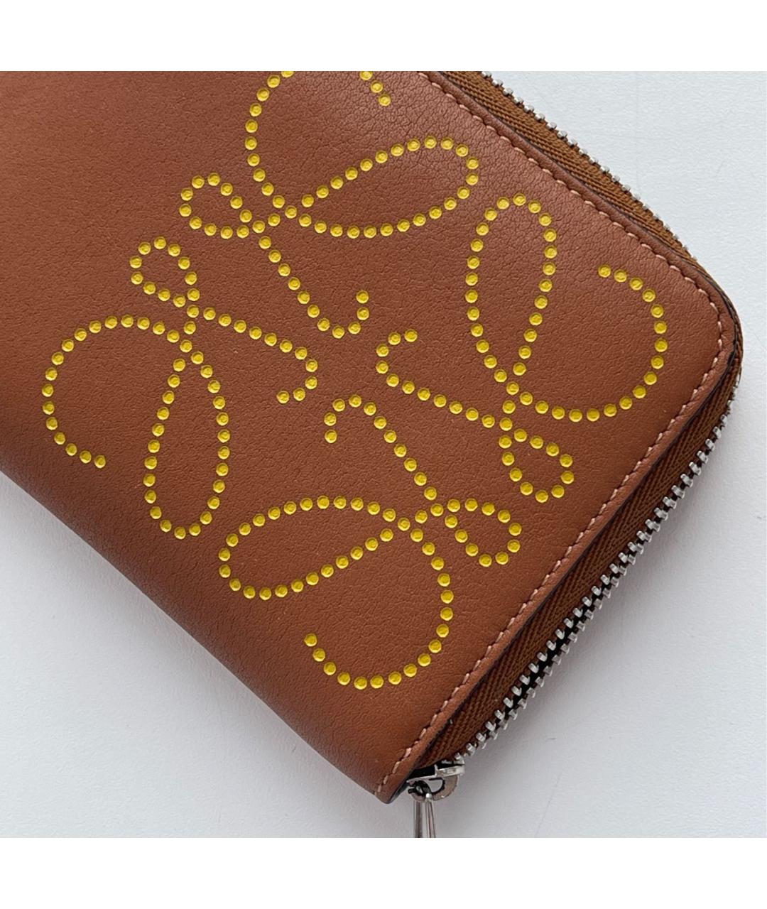 LOEWE Коричневый кожаный кошелек, фото 2