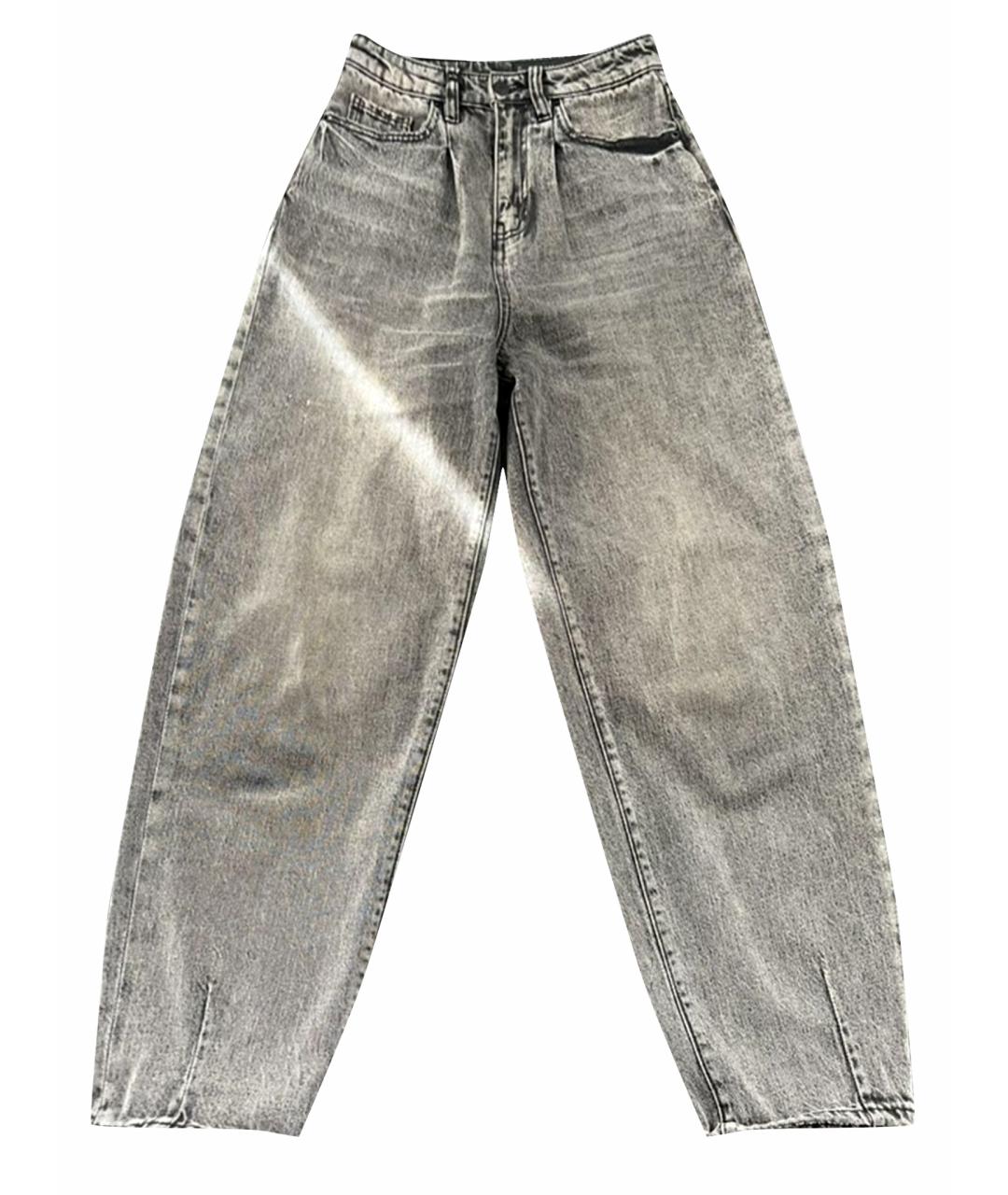 ARMANI EXCHANGE Черные хлопковые прямые джинсы, фото 1