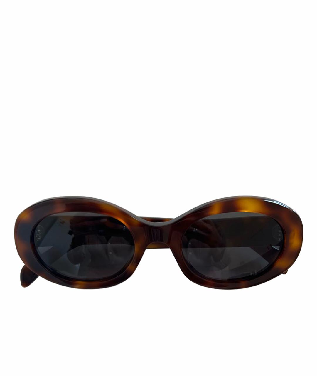 CELINE PRE-OWNED Коричневые солнцезащитные очки, фото 1