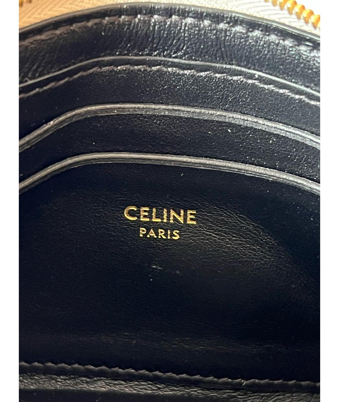 CELINE Серебрянный кожаный кошелек, фото 6