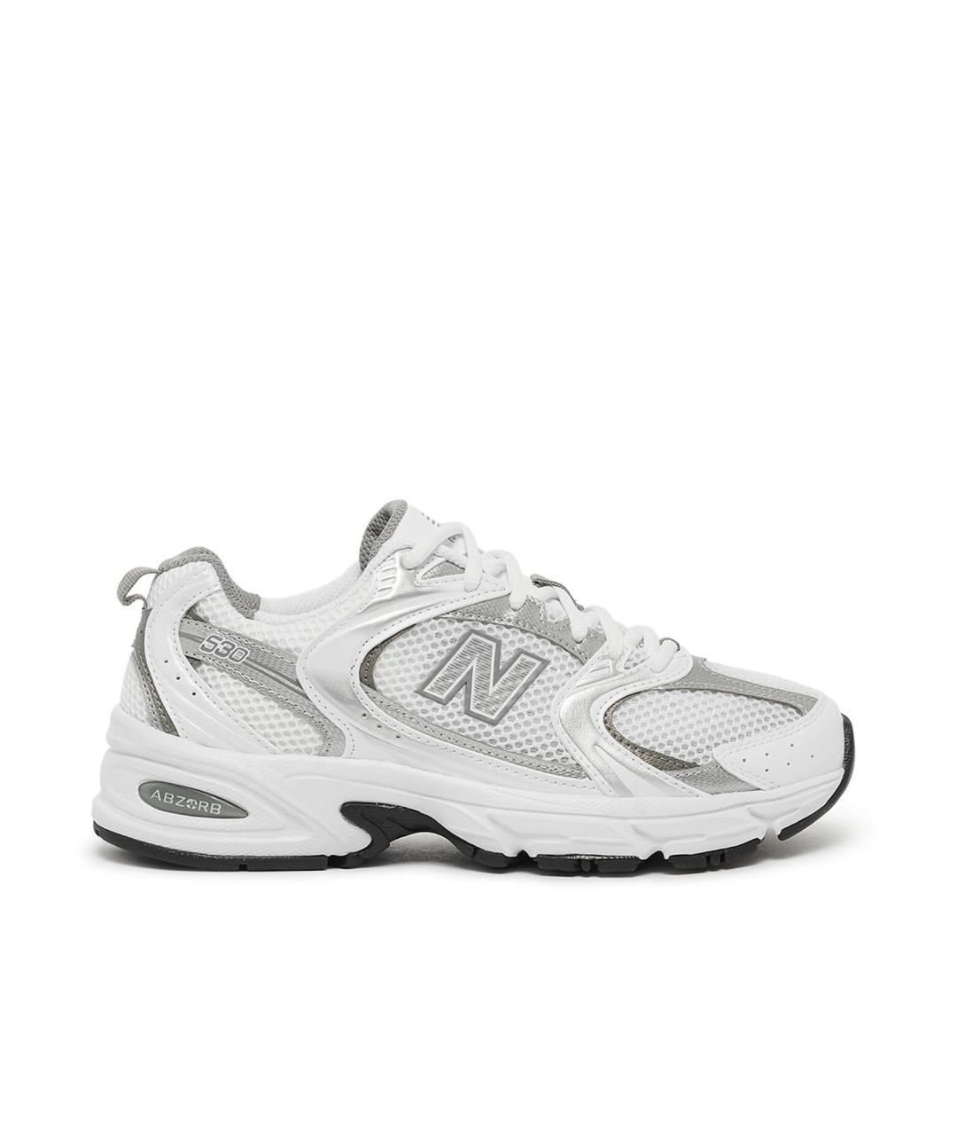 NEW BALANCE Белые текстильные кроссовки, фото 1