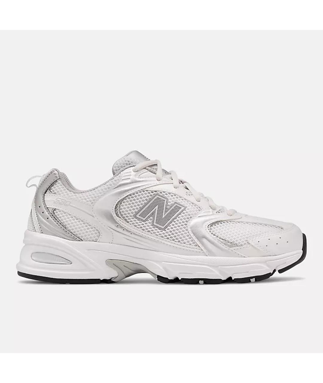 NEW BALANCE Серебряные текстильные кроссовки, фото 5