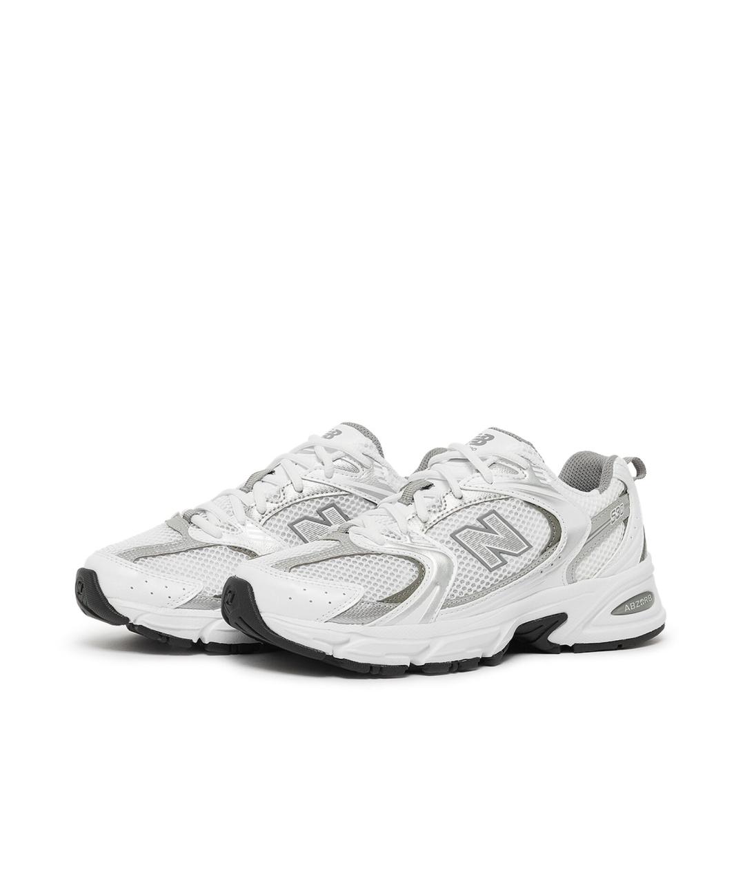 NEW BALANCE Белые текстильные кроссовки, фото 2