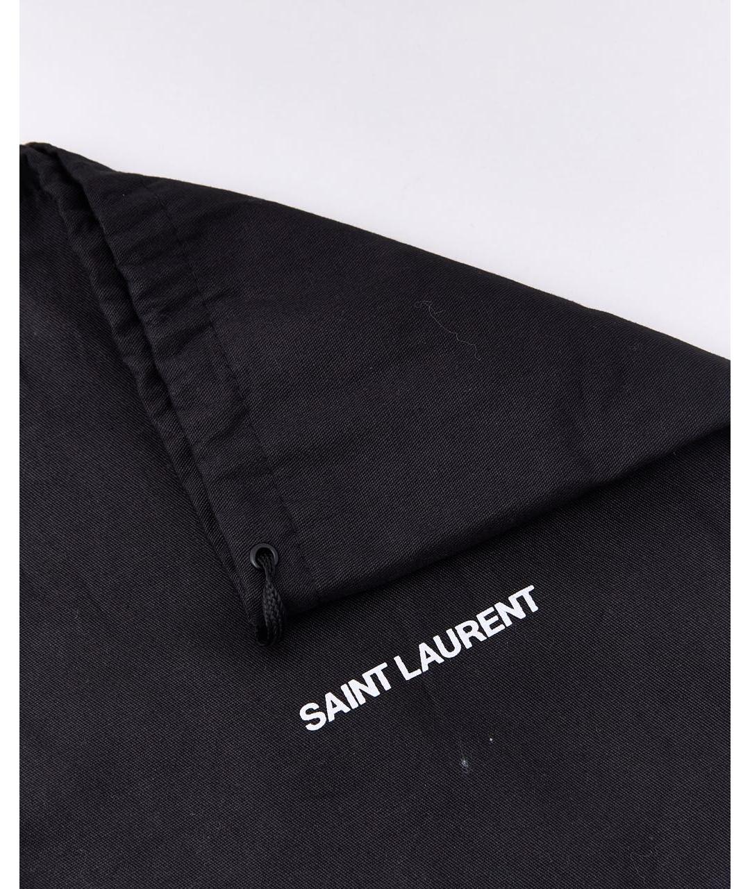 SAINT LAURENT Черные замшевые туфли, фото 8