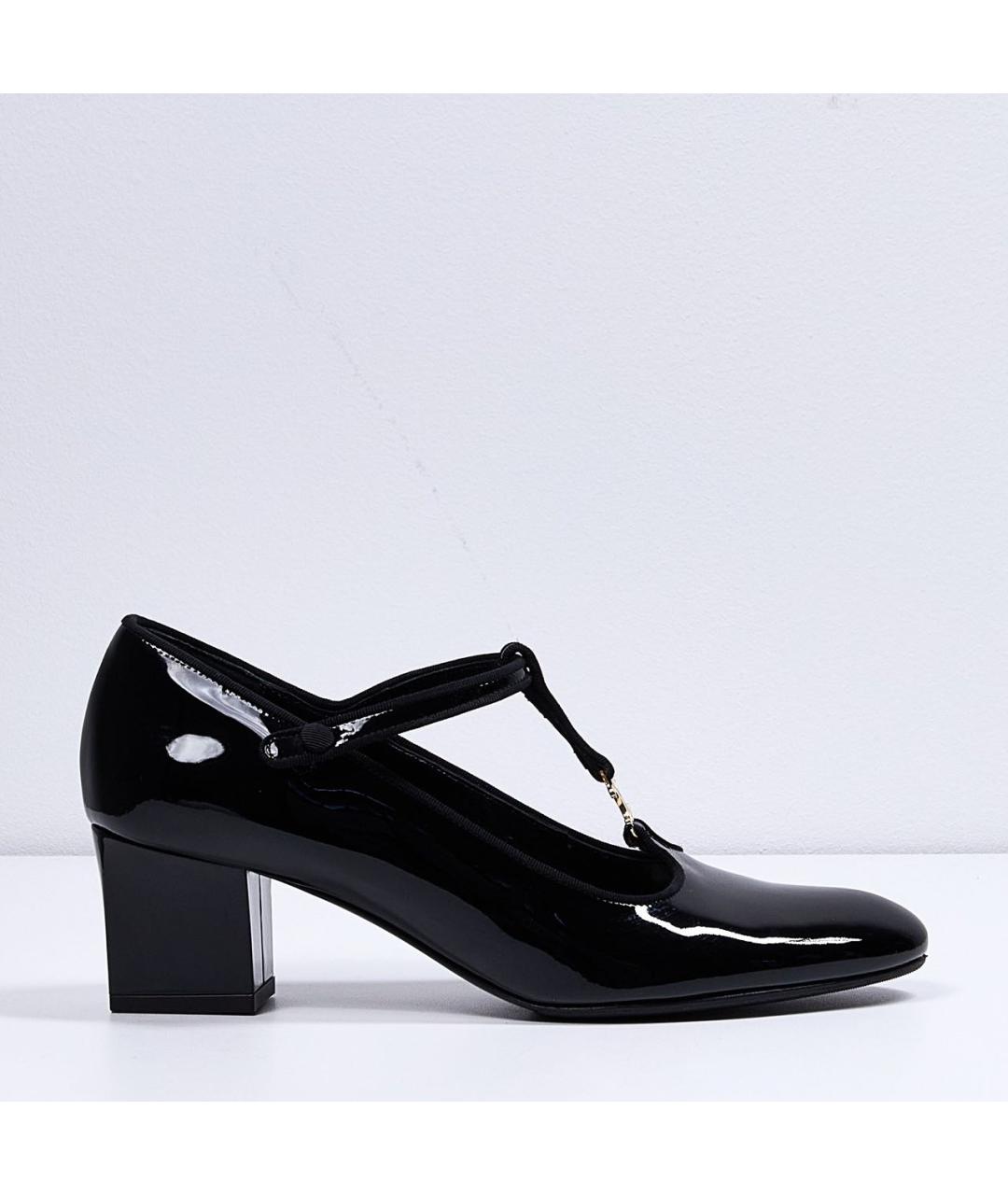 CELINE PRE-OWNED Черные туфли из лакированной кожи, фото 9