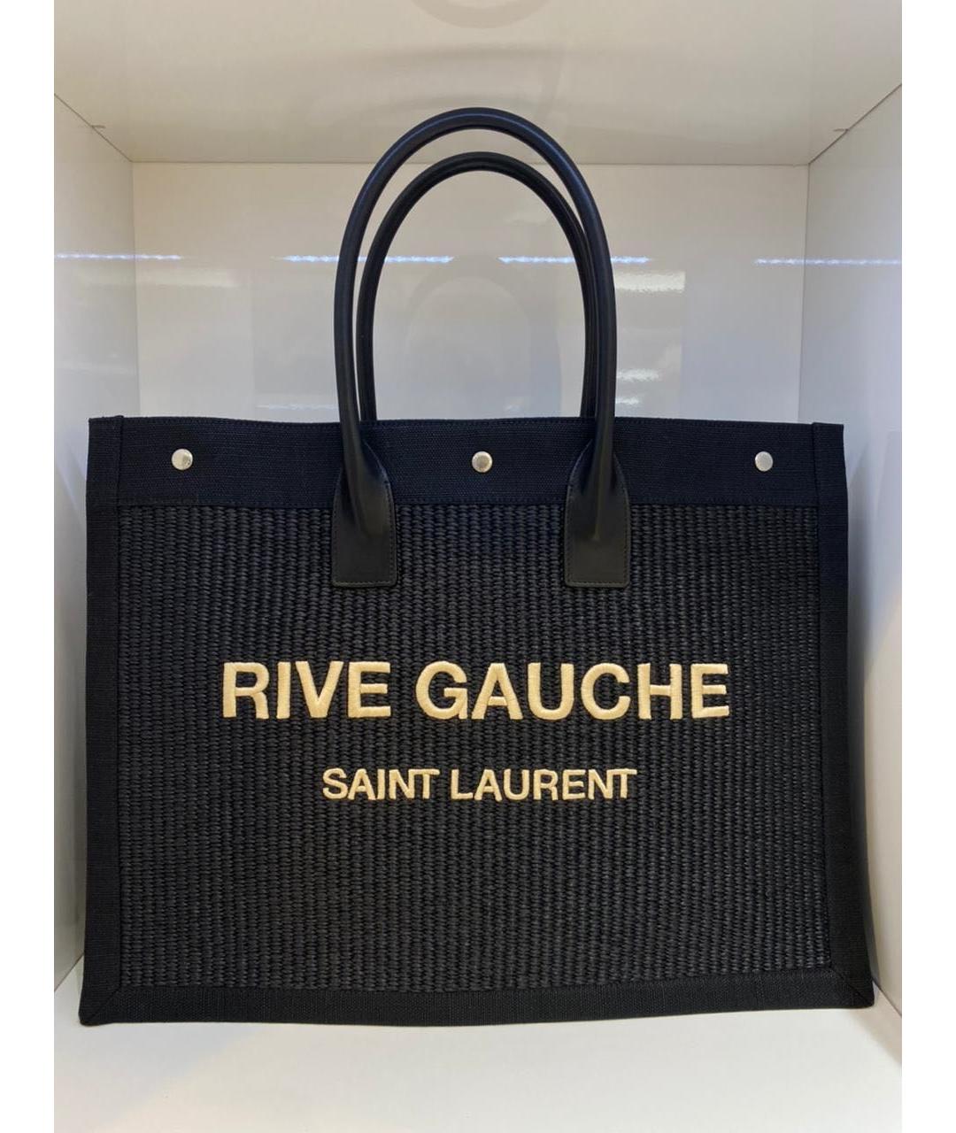 SAINT LAURENT Черная сумка тоут, фото 2