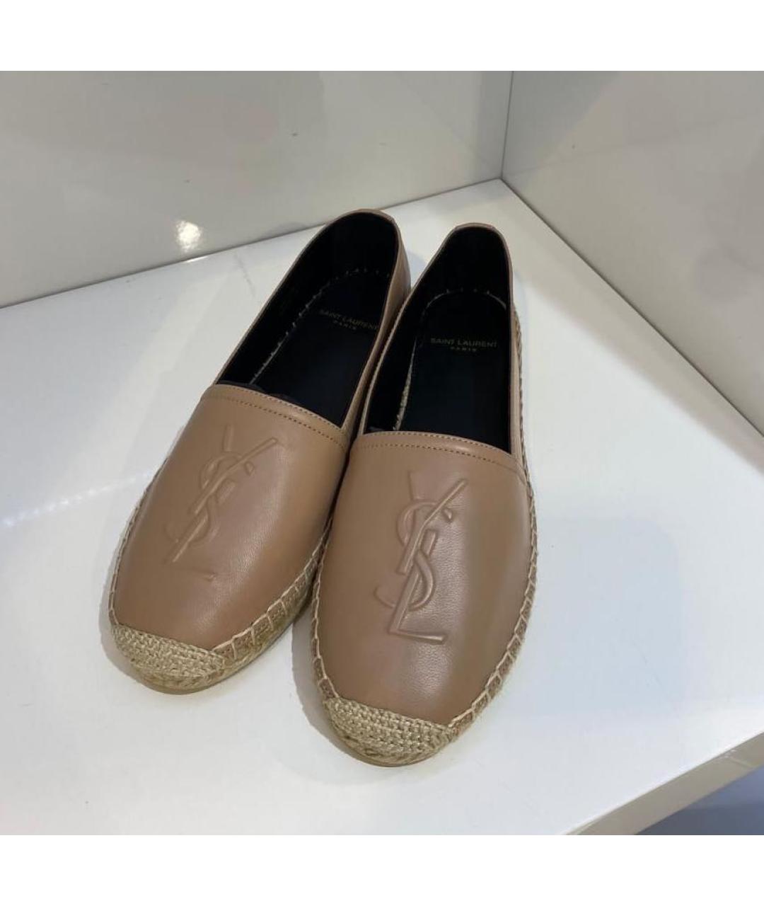 SAINT LAURENT Бежевые эспадрильи, фото 2
