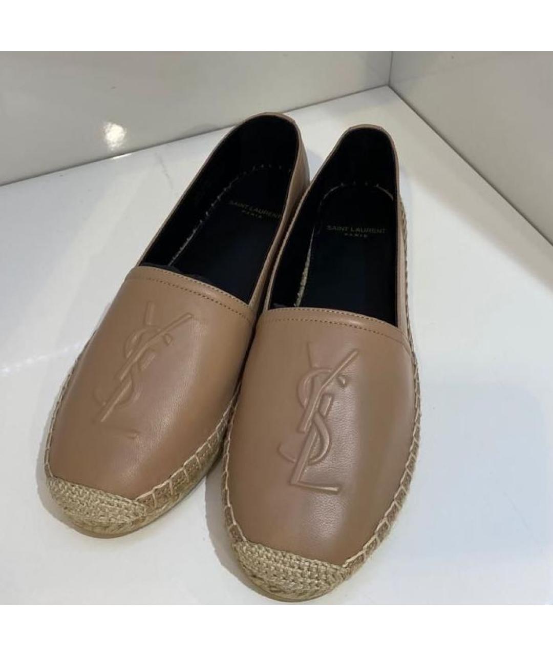 SAINT LAURENT Бежевые эспадрильи, фото 3