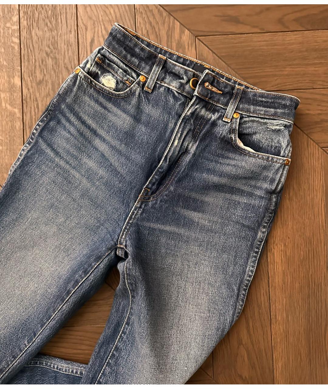 KHAITE Темно-синие прямые джинсы, фото 3