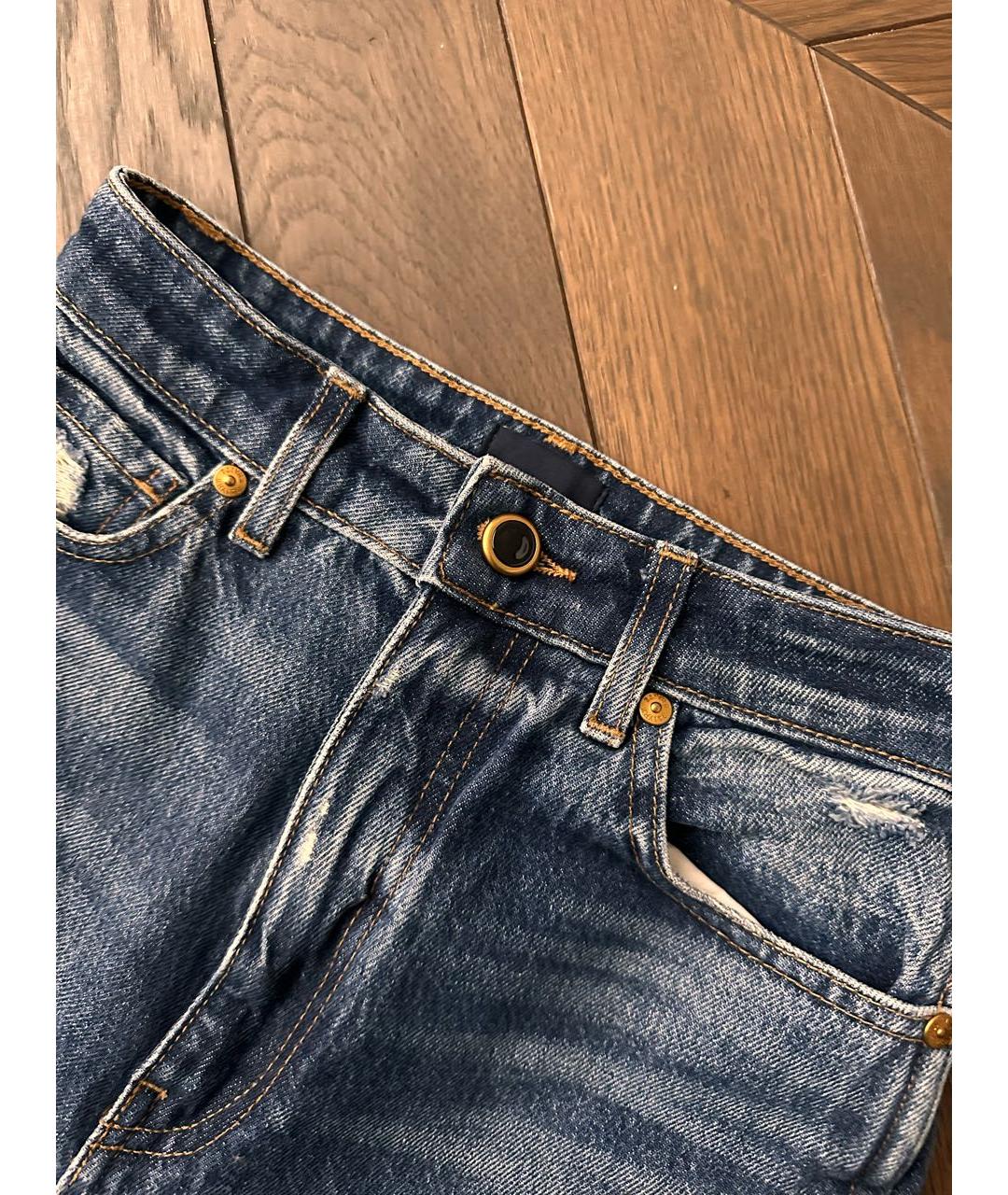 KHAITE Темно-синие прямые джинсы, фото 4