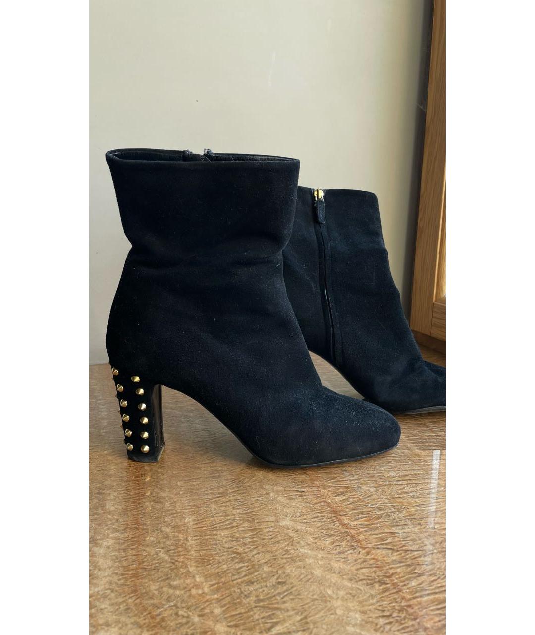 GUCCI Черные замшевые ботильоны, фото 7