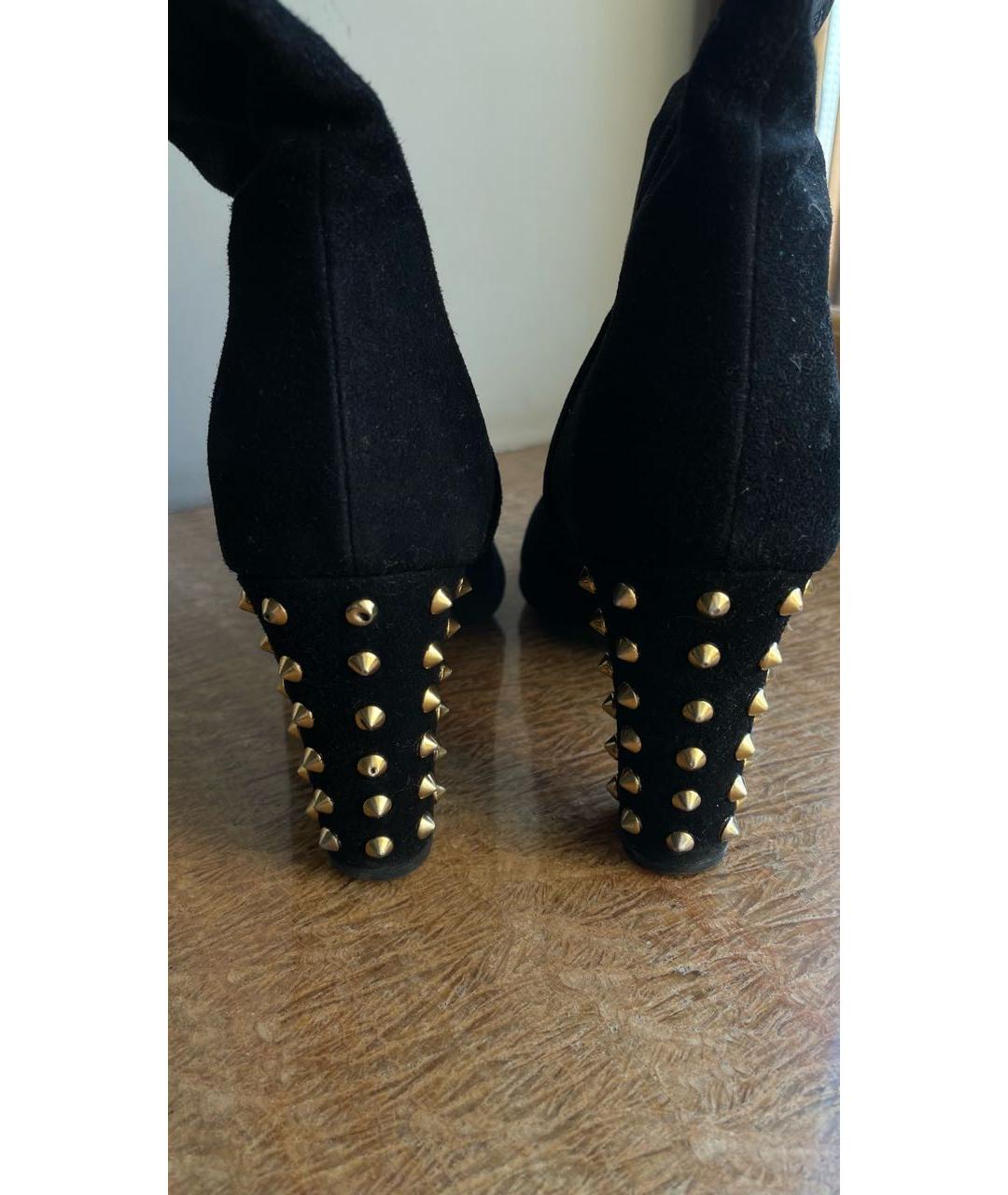 GUCCI Черные замшевые ботильоны, фото 3