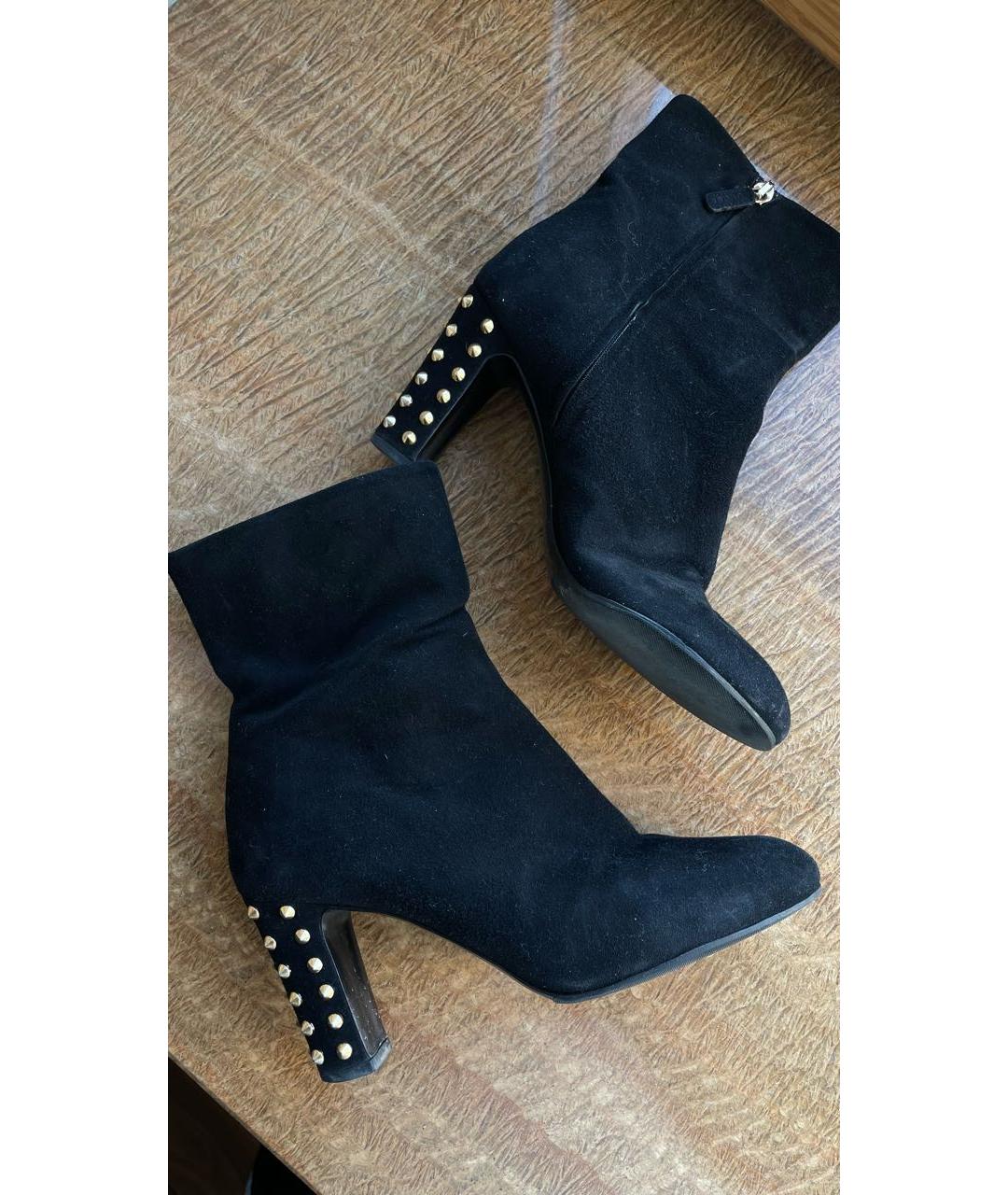 GUCCI Черные замшевые ботильоны, фото 2