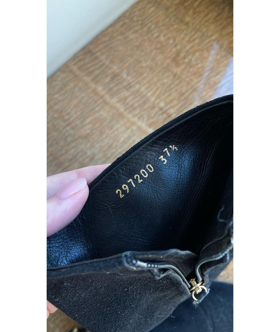 GUCCI Черные замшевые ботильоны, фото 6