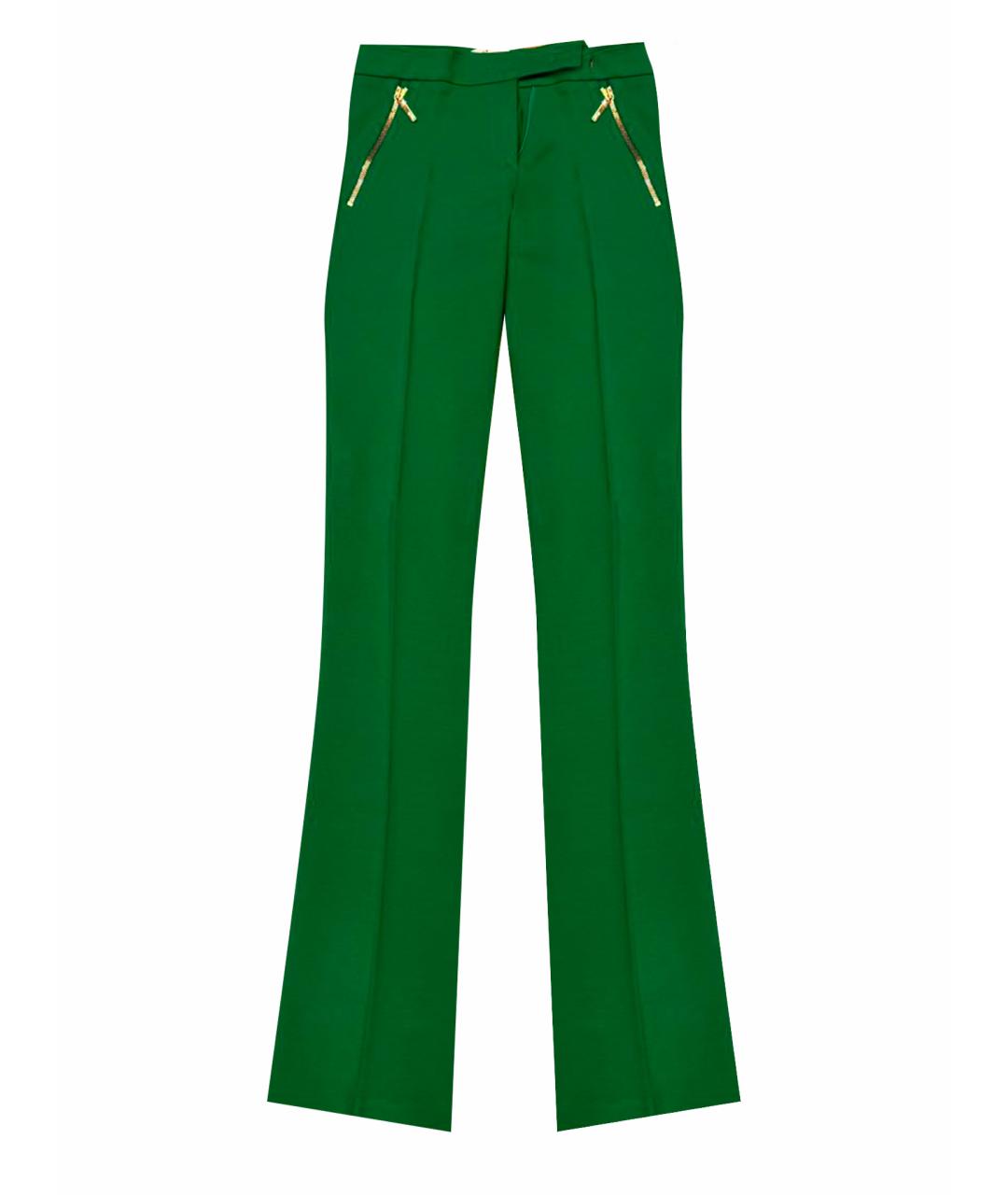 EMILIO PUCCI Зеленые вискозные брюки узкие, фото 1