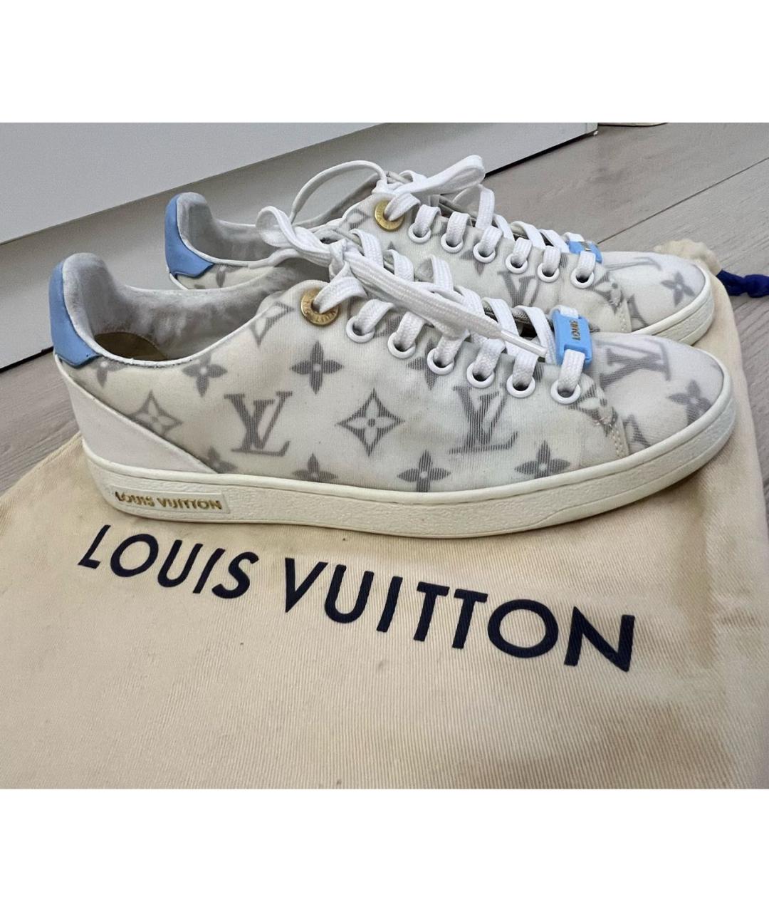 LOUIS VUITTON PRE-OWNED Белые кожаные кеды, фото 9