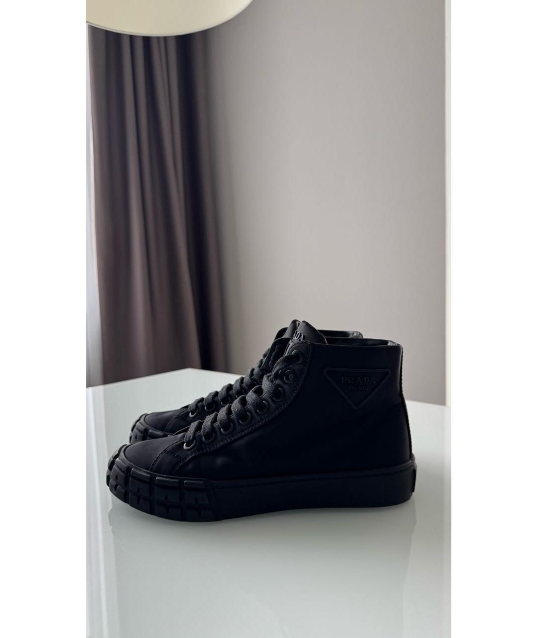 PRADA Черные кеды, фото 2