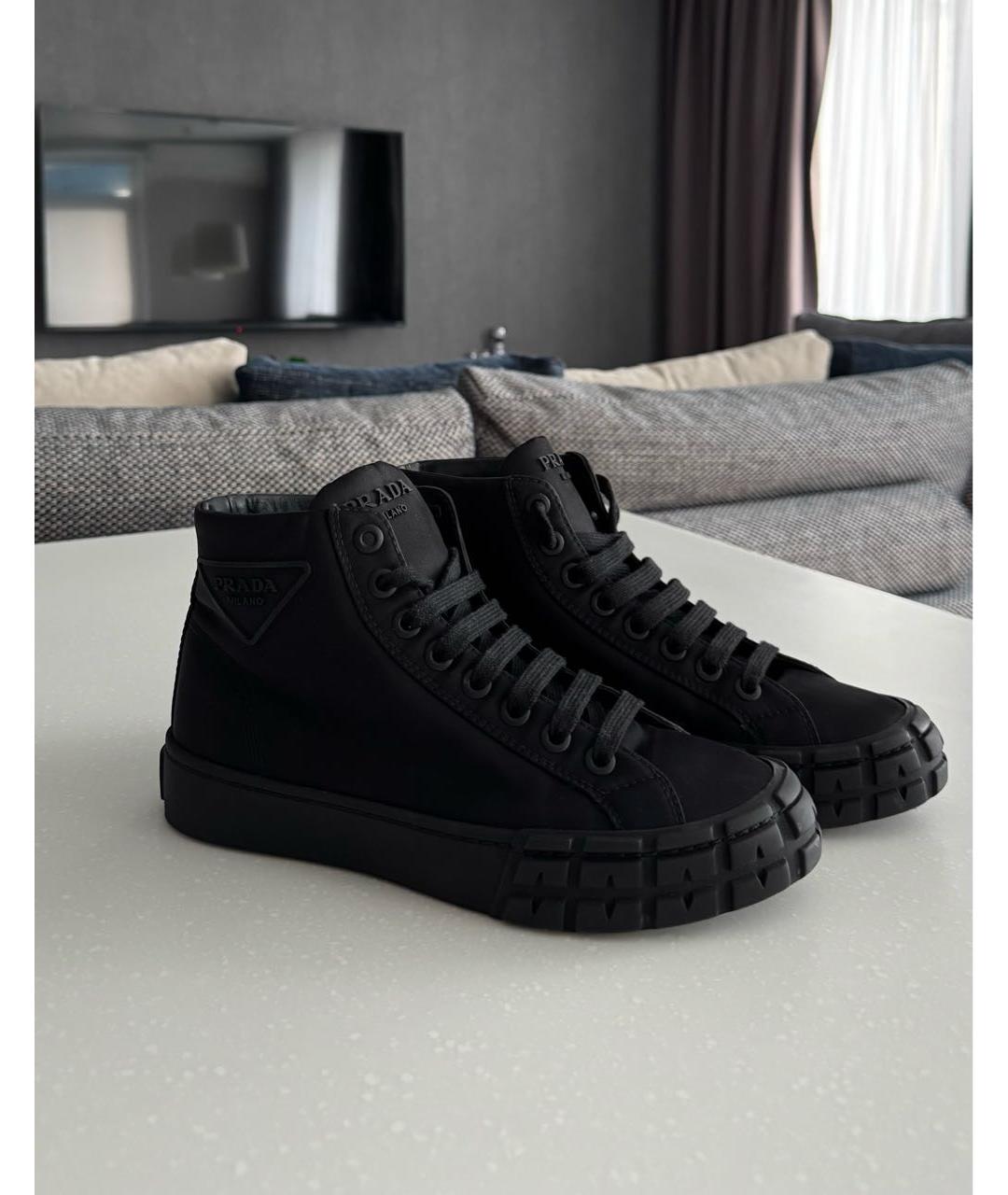 PRADA Черные кеды, фото 3