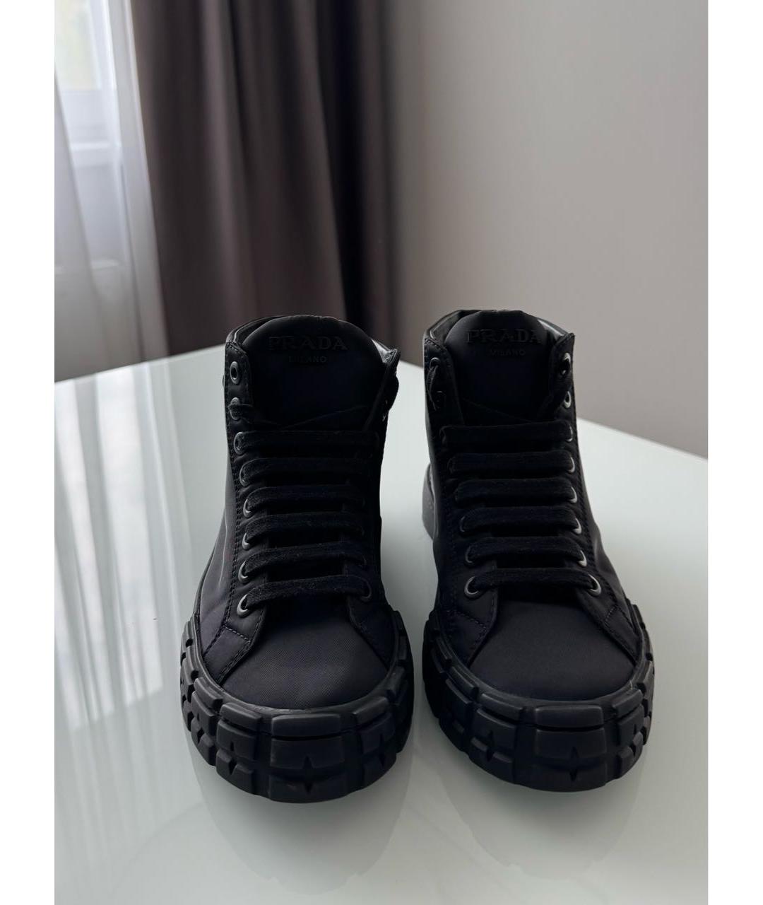 PRADA Черные кеды, фото 7