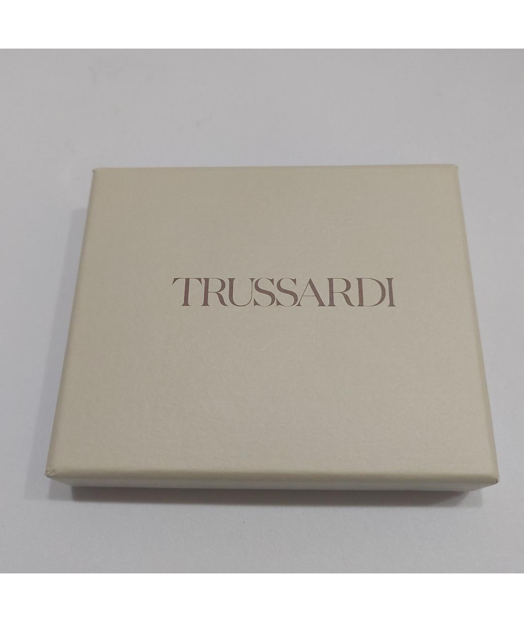 TRUSSARDI Черный кожаный кардхолдер, фото 8