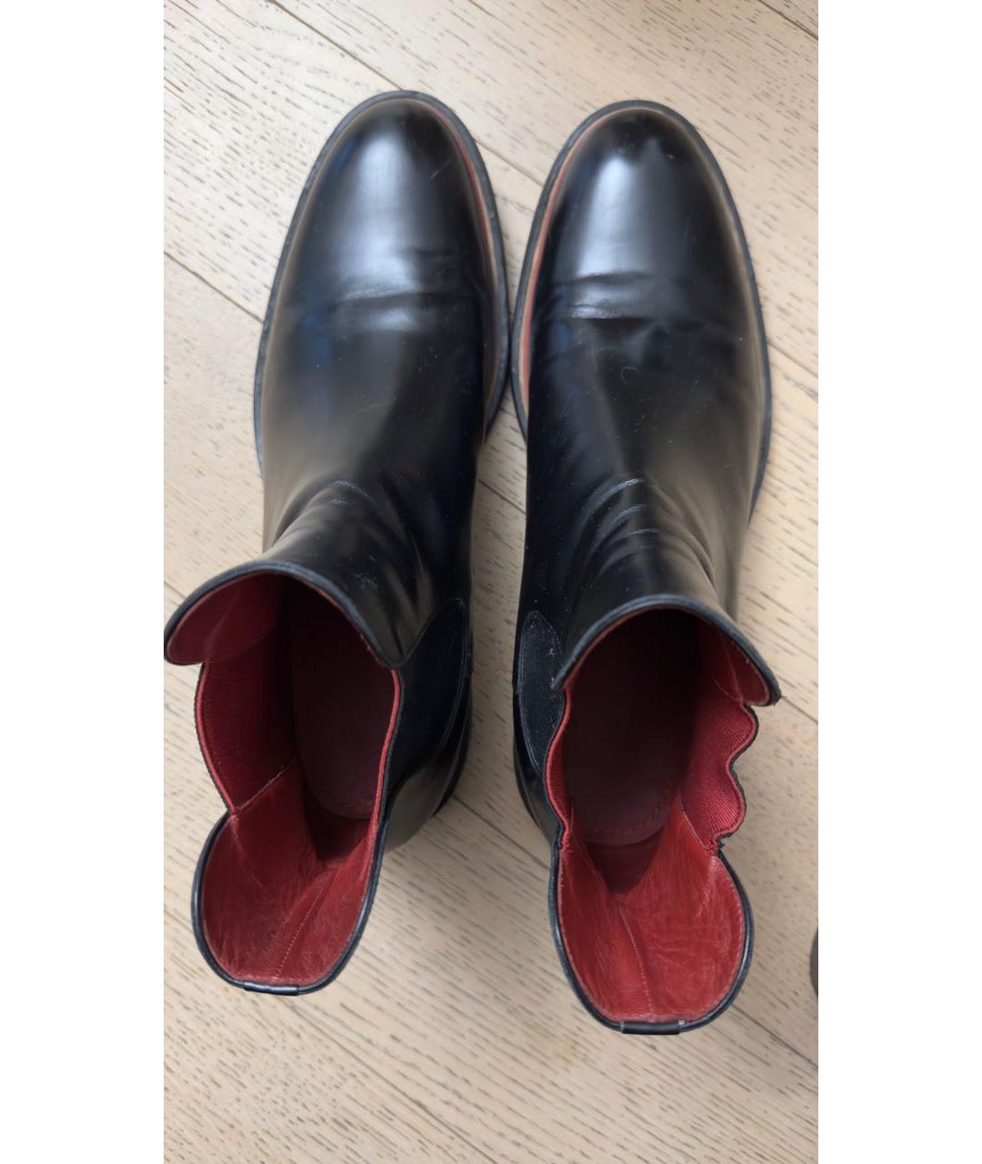 LOUIS VUITTON PRE-OWNED Черные кожаные высокие ботинки, фото 3