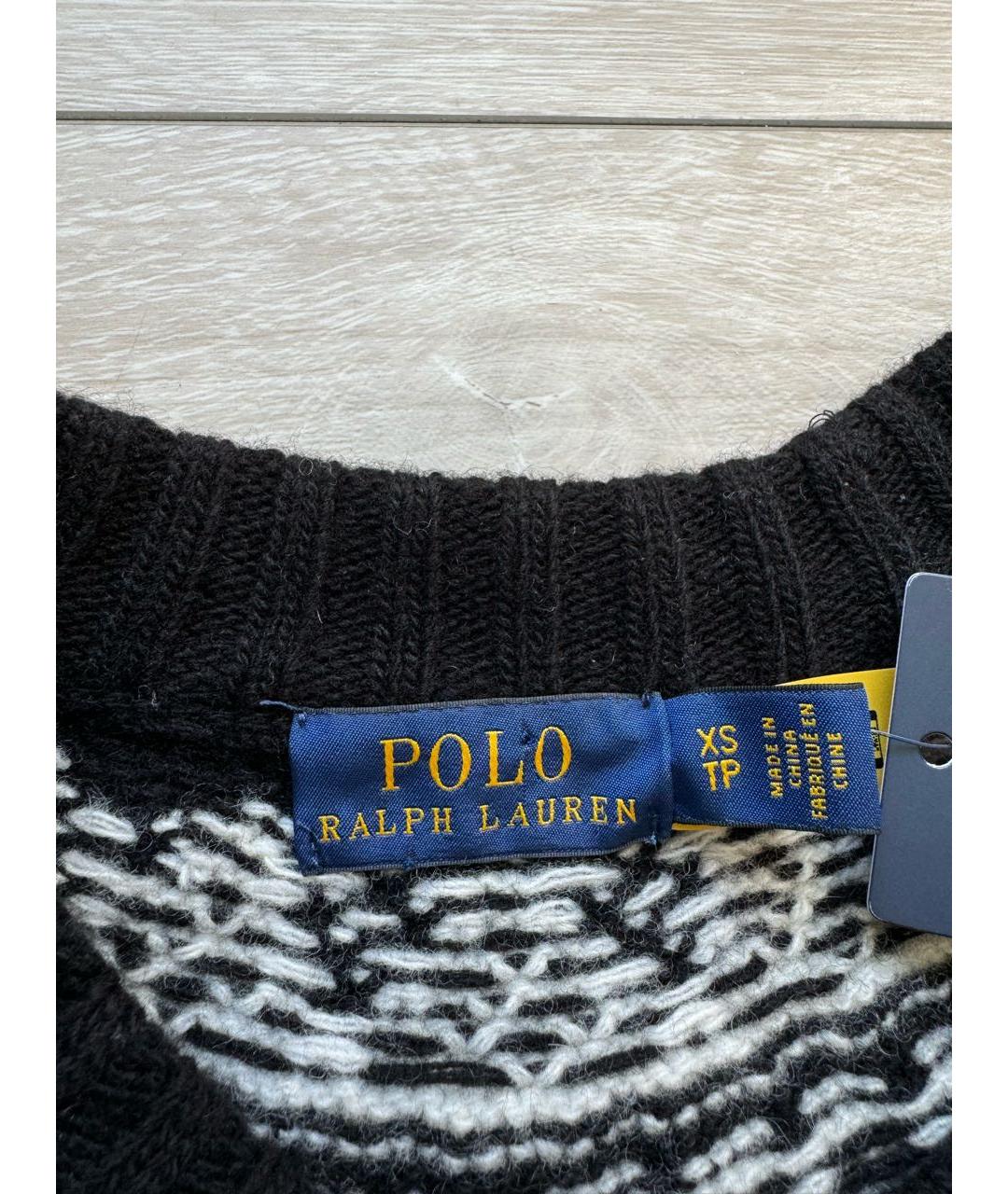 POLO RALPH LAUREN Черный шерстяной джемпер / свитер, фото 6