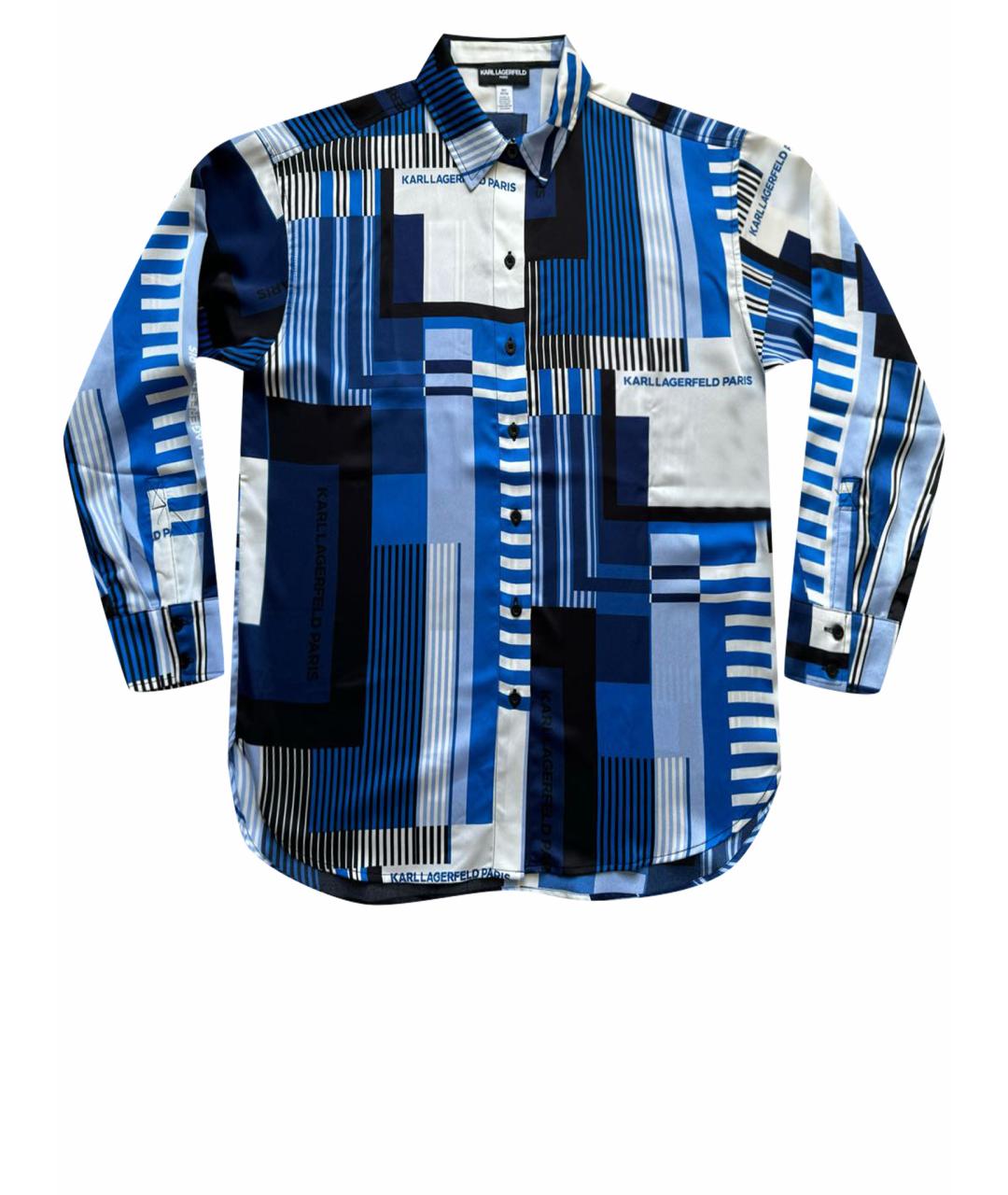 KARL LAGERFELD Мульти полиэстеровая рубашка, фото 1