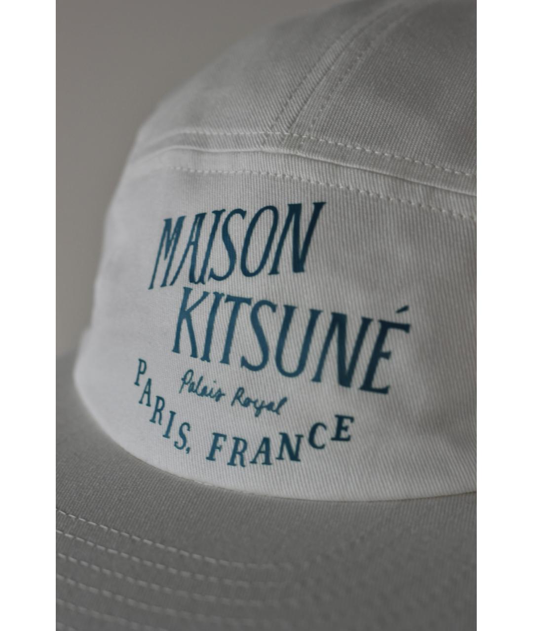 MAISON KITSUNE Белая хлопковая кепка, фото 7