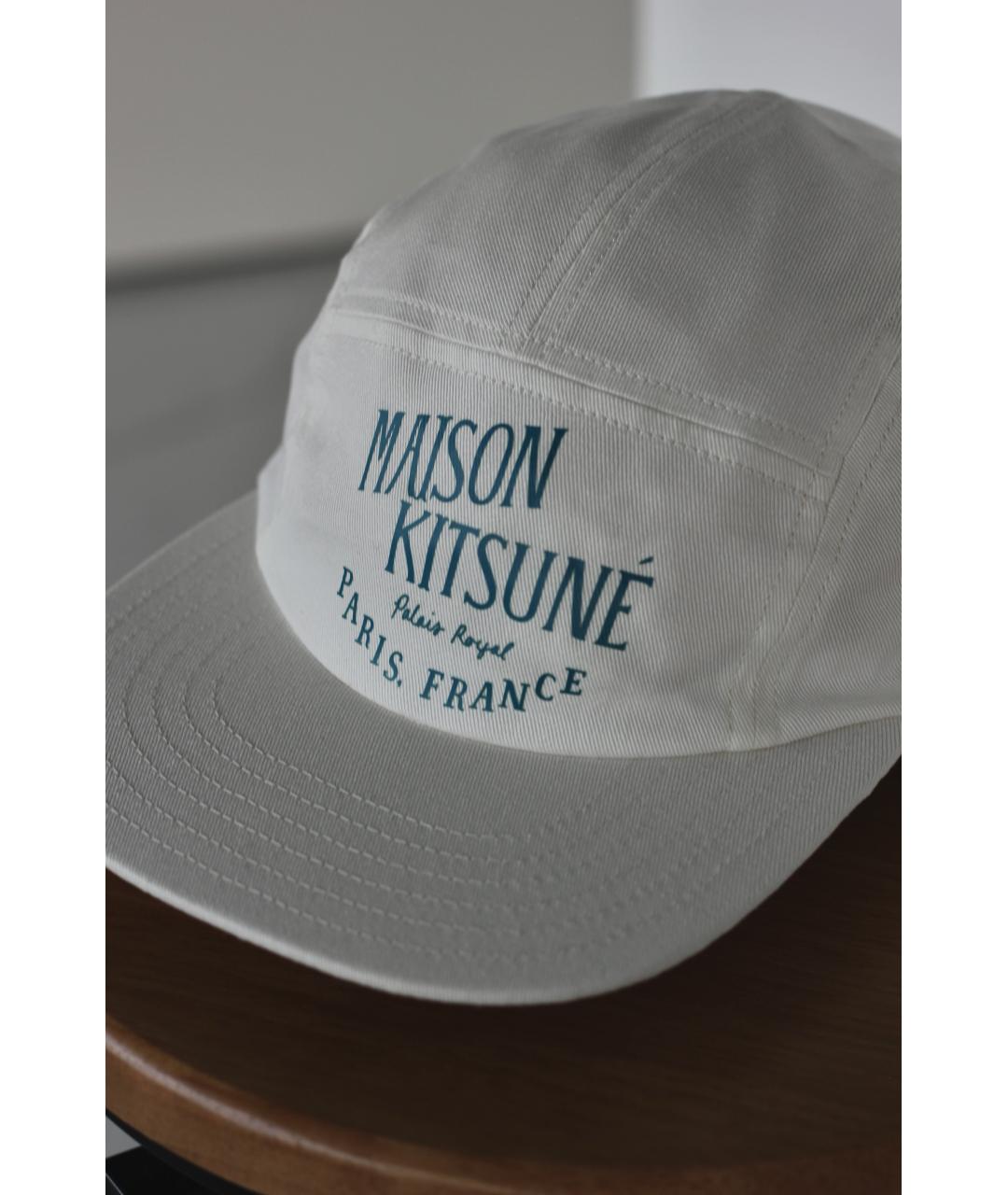 MAISON KITSUNE Белая хлопковая кепка, фото 4