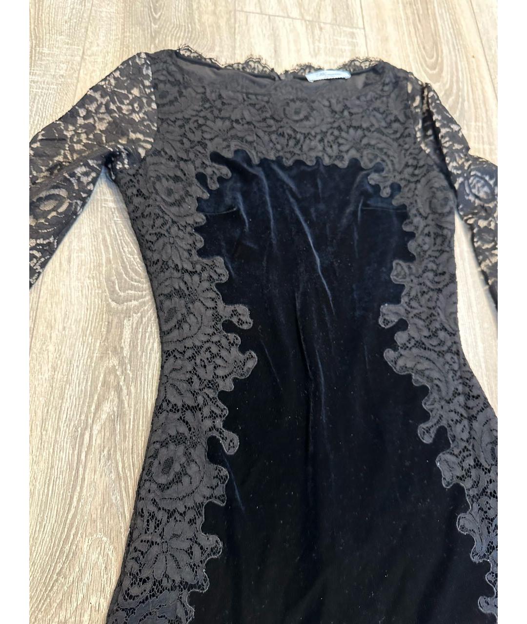 BLUMARINE Черное бархатное вечернее платье, фото 6