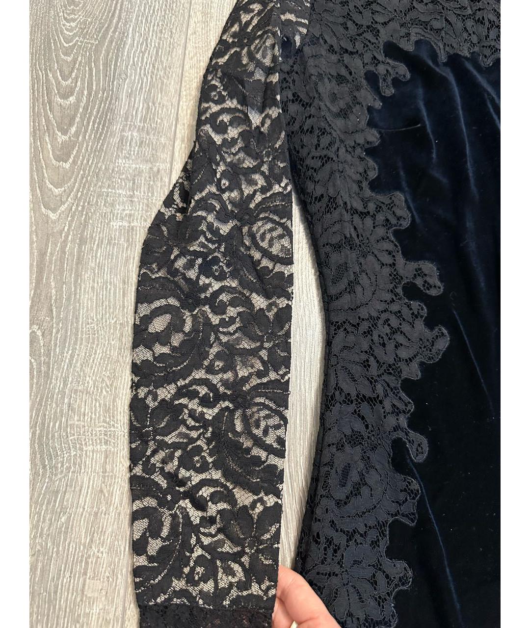BLUMARINE Черное бархатное вечернее платье, фото 7